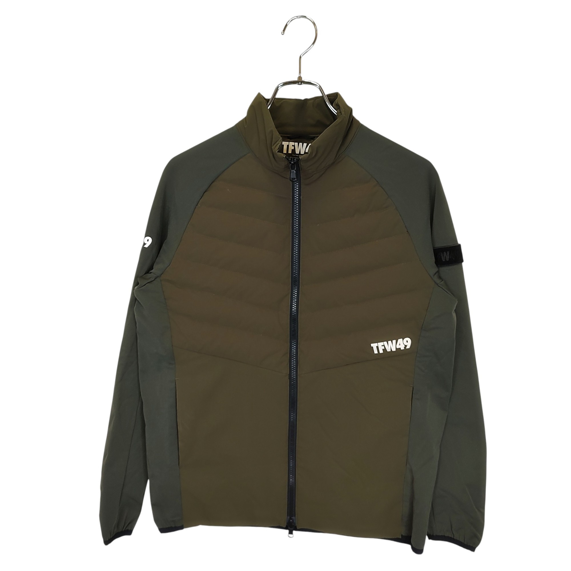 【中古】TFW49 ティーエフダブリュー ゴルフ 22AW SHIELD WARMER BLOUSON ブルゾン ダウンジャケット T042220009 S カーキ メンズ