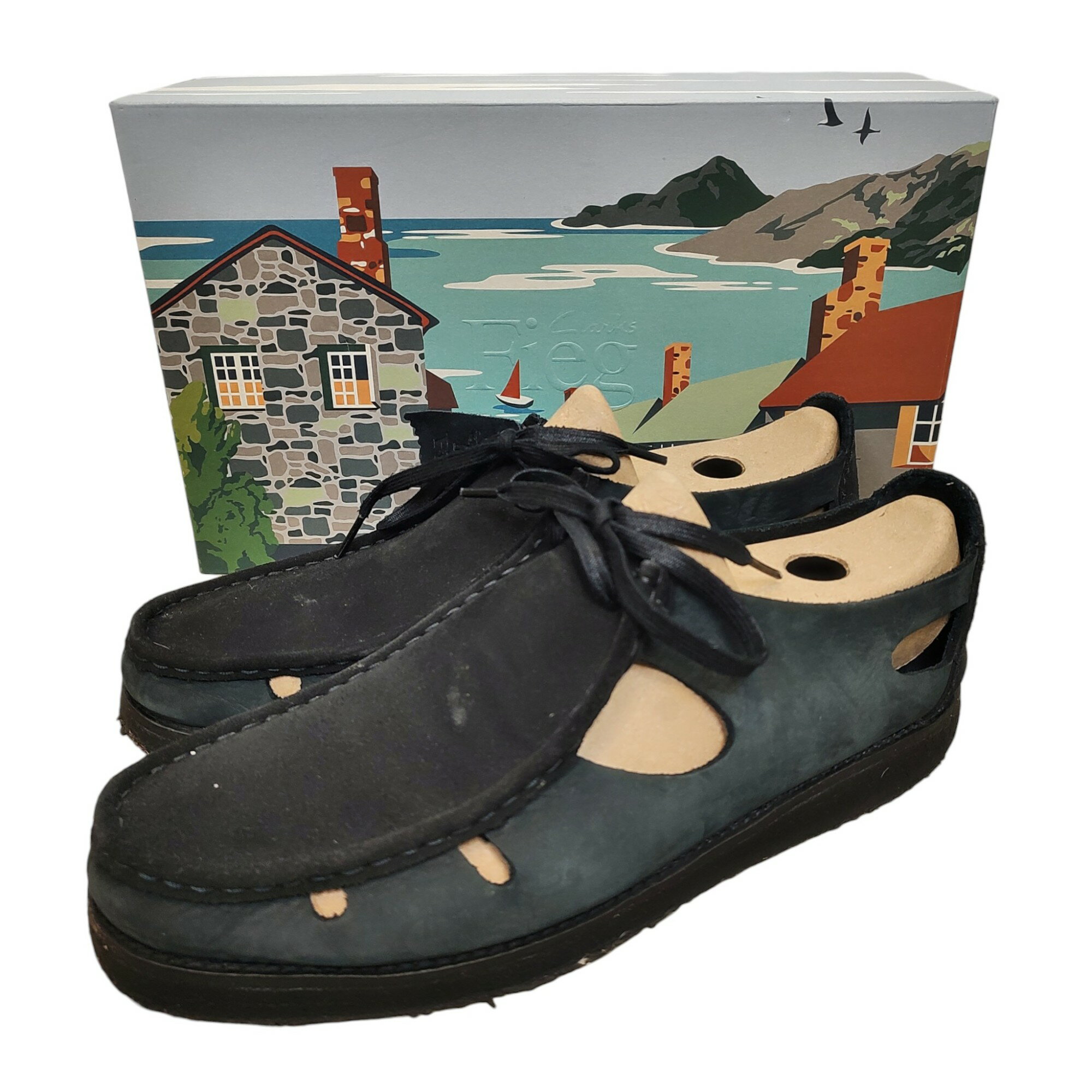 Rakuten - 【中古】CLARKS クラークス Brixham Ronnie Fieg 8th St レザー スニーカー EU44 ブラック メンズ