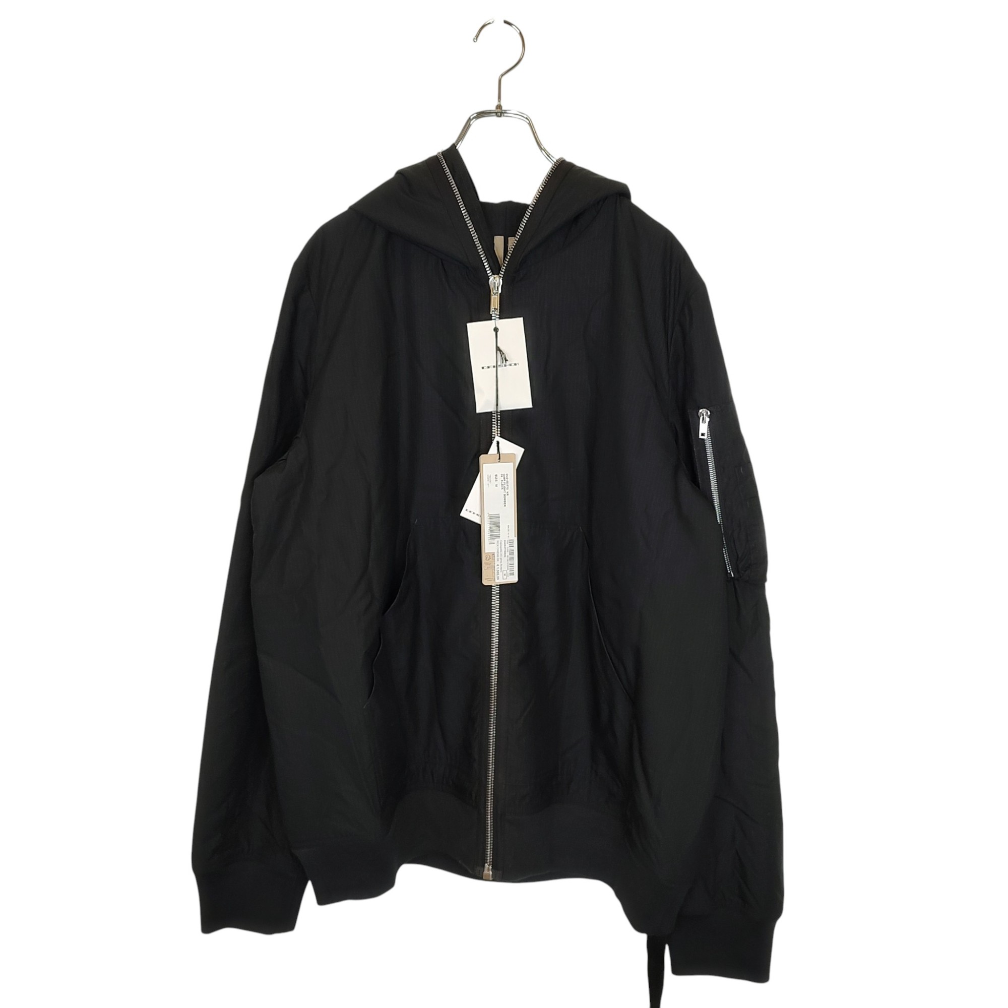 【中古】DRK SHDW ダークシャドウ GIMP FLIGHT BOMBER BLACK TENCEL RIPSTOP ギンプフーデッド フライト ボンバー ジャケット DU01E3772NR/09 M ブラック メンズ