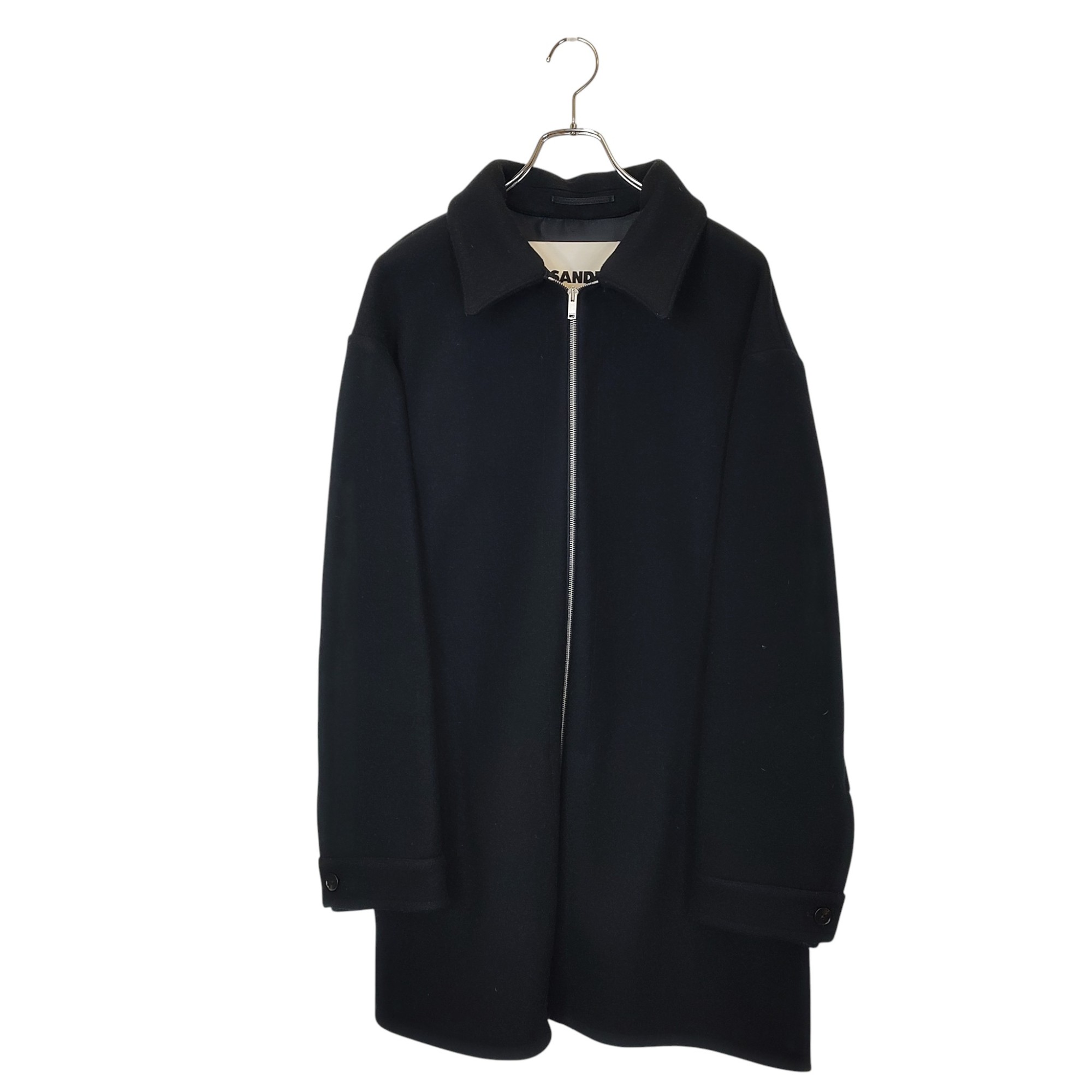 Other - 【中古】JIL SANDER ジルサンダー 23AW SPORT COAT ジップアップ ウール コート J22AA0131 J40004 48 ブラック メンズ
