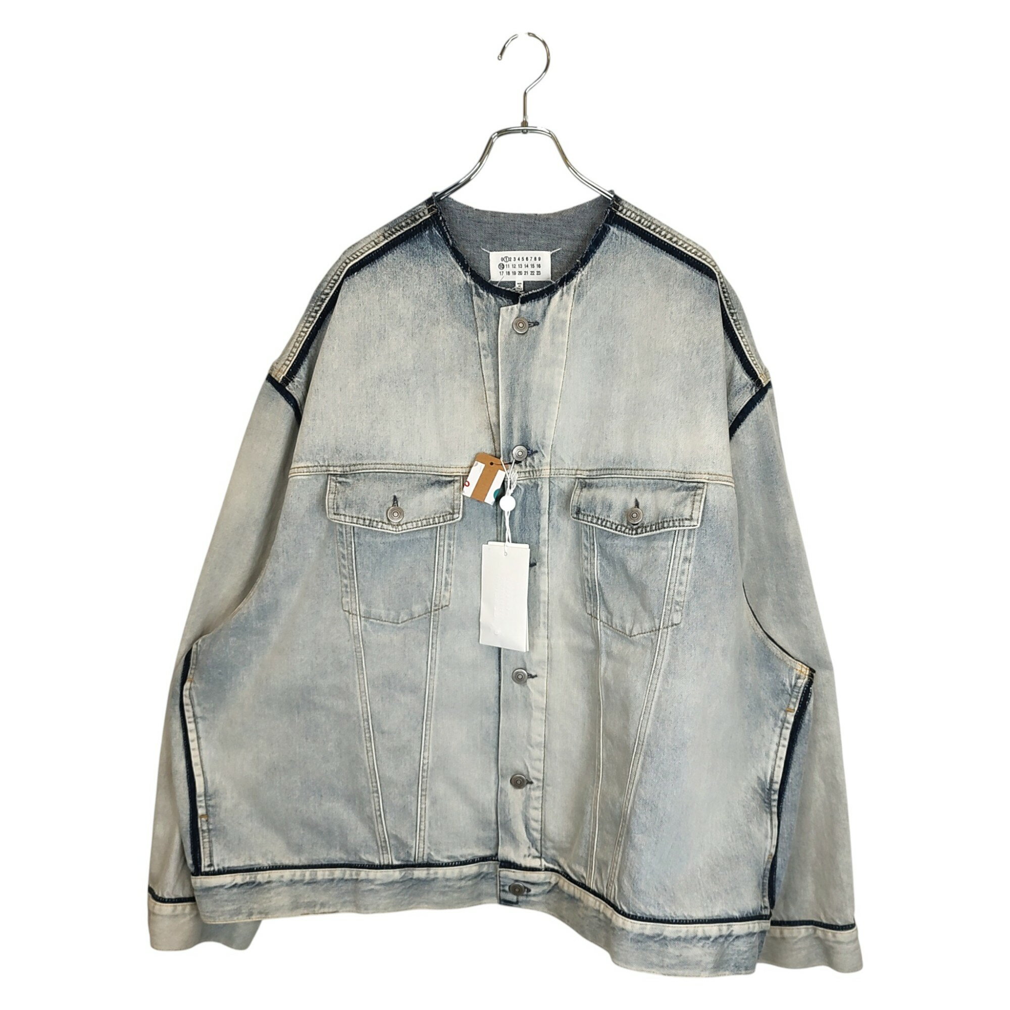 楽天市場】ノーカラーデニムジャケット 中古（メンズファッション）の通販