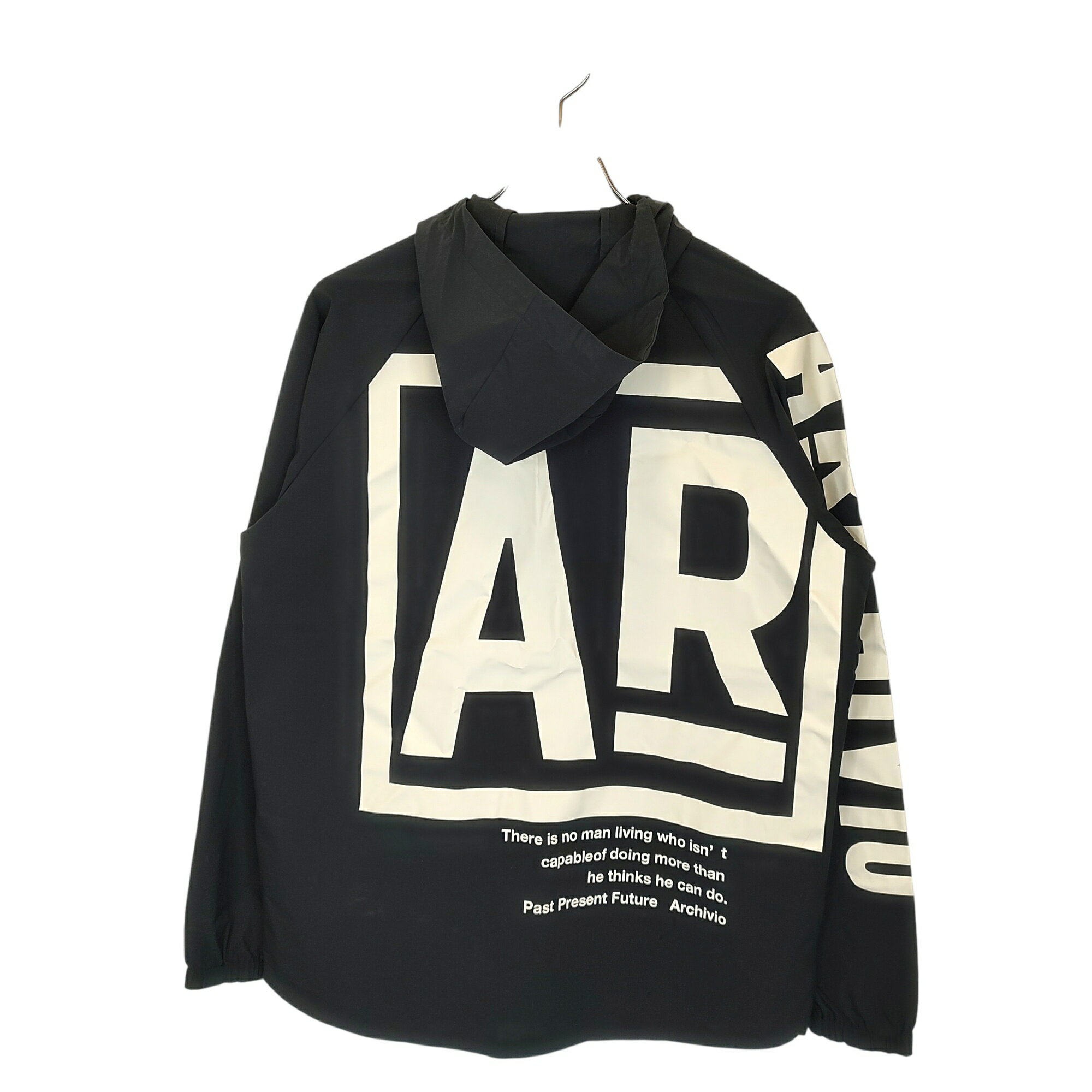 【中古】Archivio アルチビオ ゴルフ 23SS 撥水 フルジップ パーカー A264201 46 ブラック メンズ