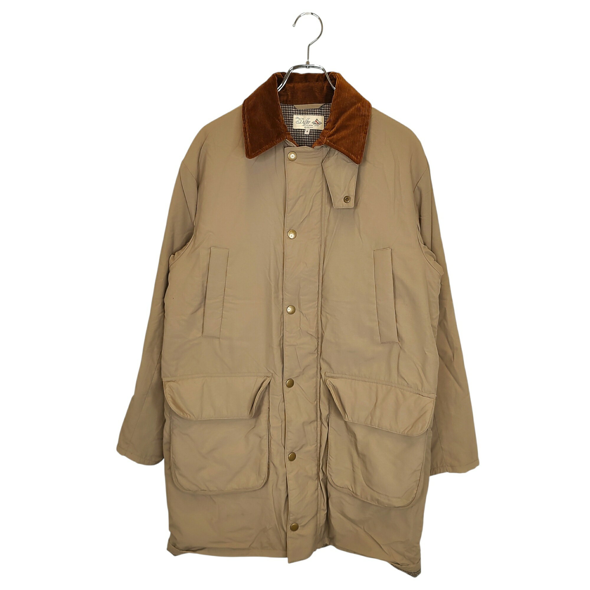【中古】The DUFFER of ST.GEORGE ザ・ダファー・オブ・セントジョージ 23AW WATER-REPELLENT PUFF COAT 撥水 中綿 ステンカラーコート DF-KF-82107 M ベージュ系 メンズ