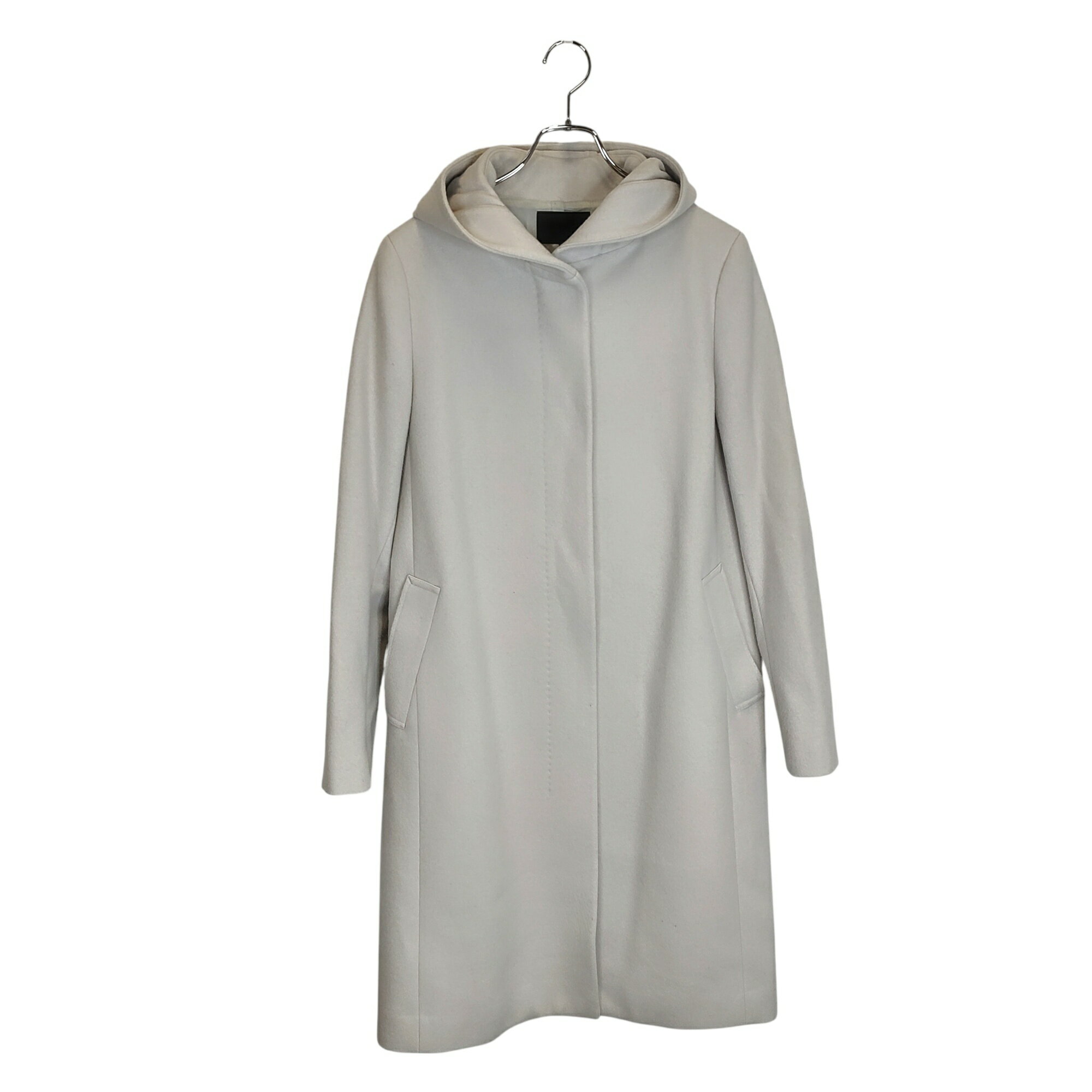 樂天商城 - 【中古】ICB アイシービー HOODED COAT フード付き コート 241-5 42 ホワイト系 レディース