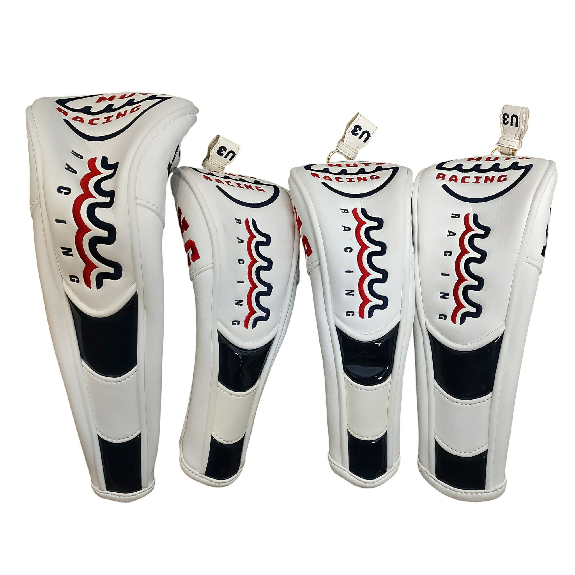 【中古】muta MARINE GOLF ムータ マリン ゴルフ ドライバー ユーティリティ DR UT ヘッドカバーセット F ホワイト