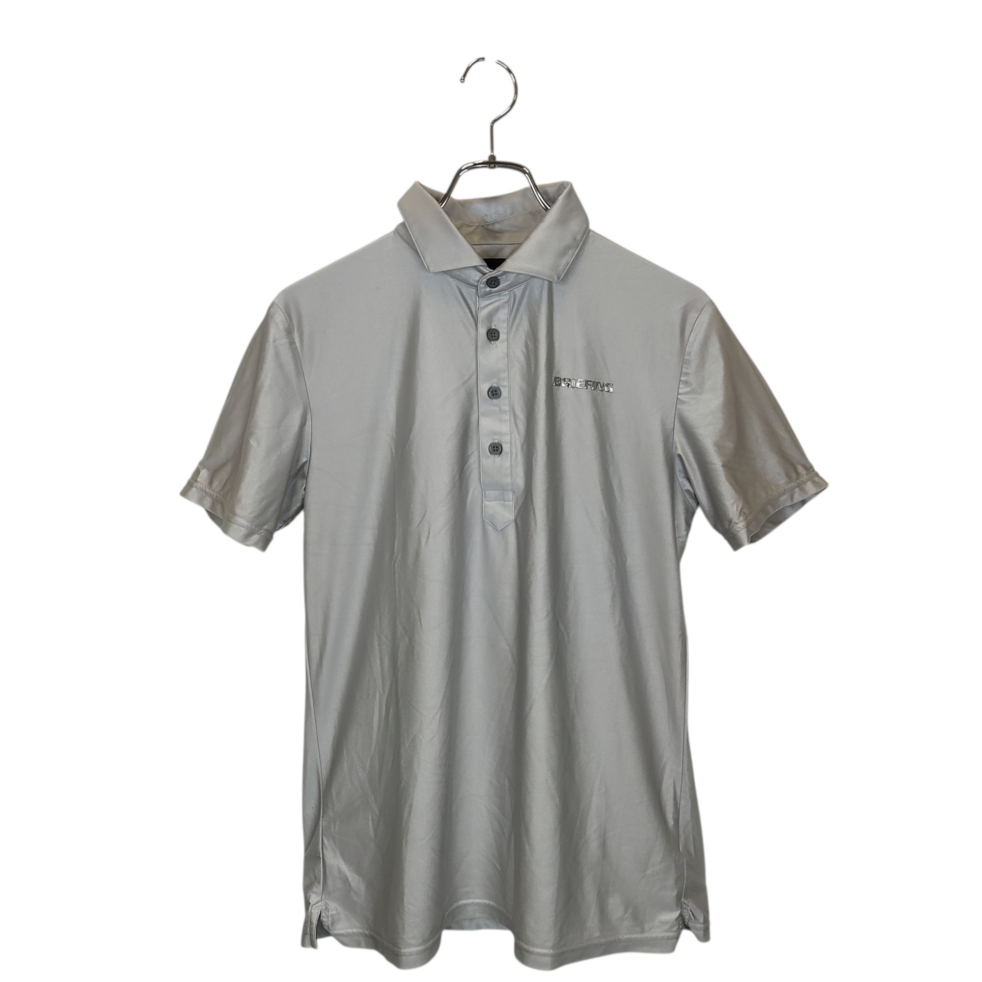 Rakuten - 【中古】BRIEFING GOLF ブリーフィングゴルフ S/S POLO 半袖 ポロシャツ BRG213M96 M シルバー メンズ