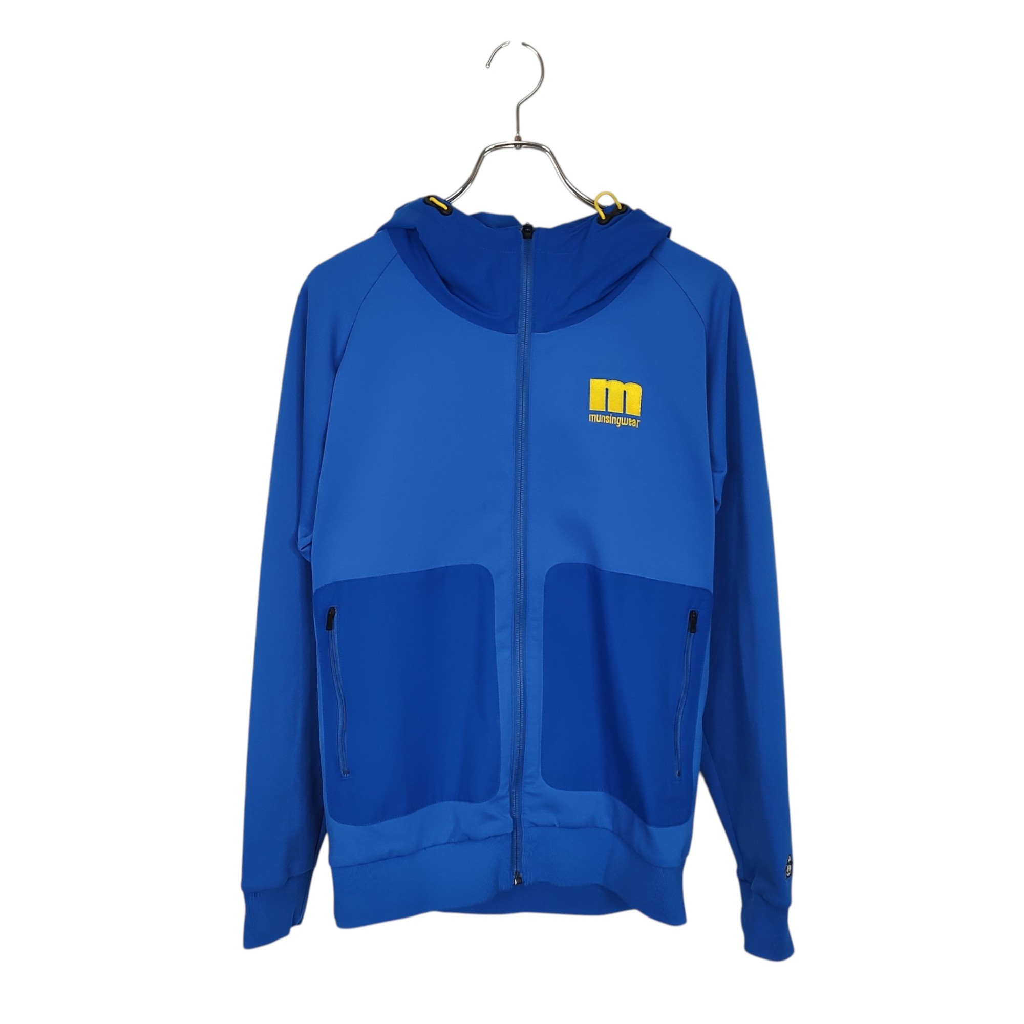 【中古】Munsingwear マンシングウェア 21AW カットソー フーディ パーカー MEMSJL50 M ブルー メンズ