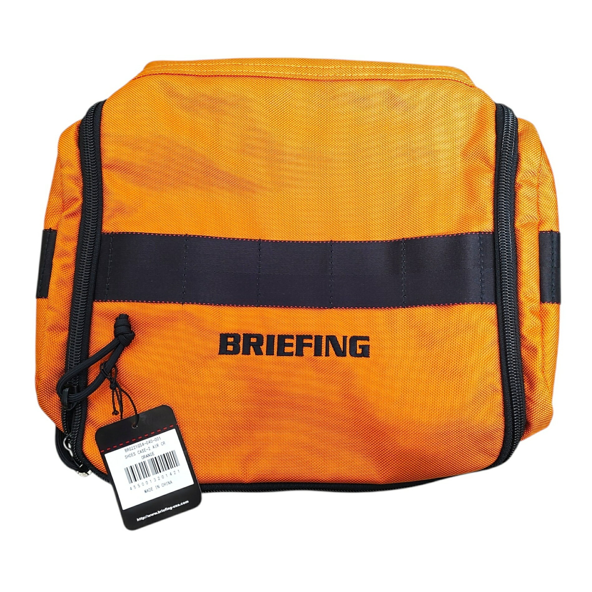 【中古】BRIEFING GOLF ブリーフィングゴルフ SHOES CASE-2 AIR CR BRG221G54-040-001 F オレンジ メン..