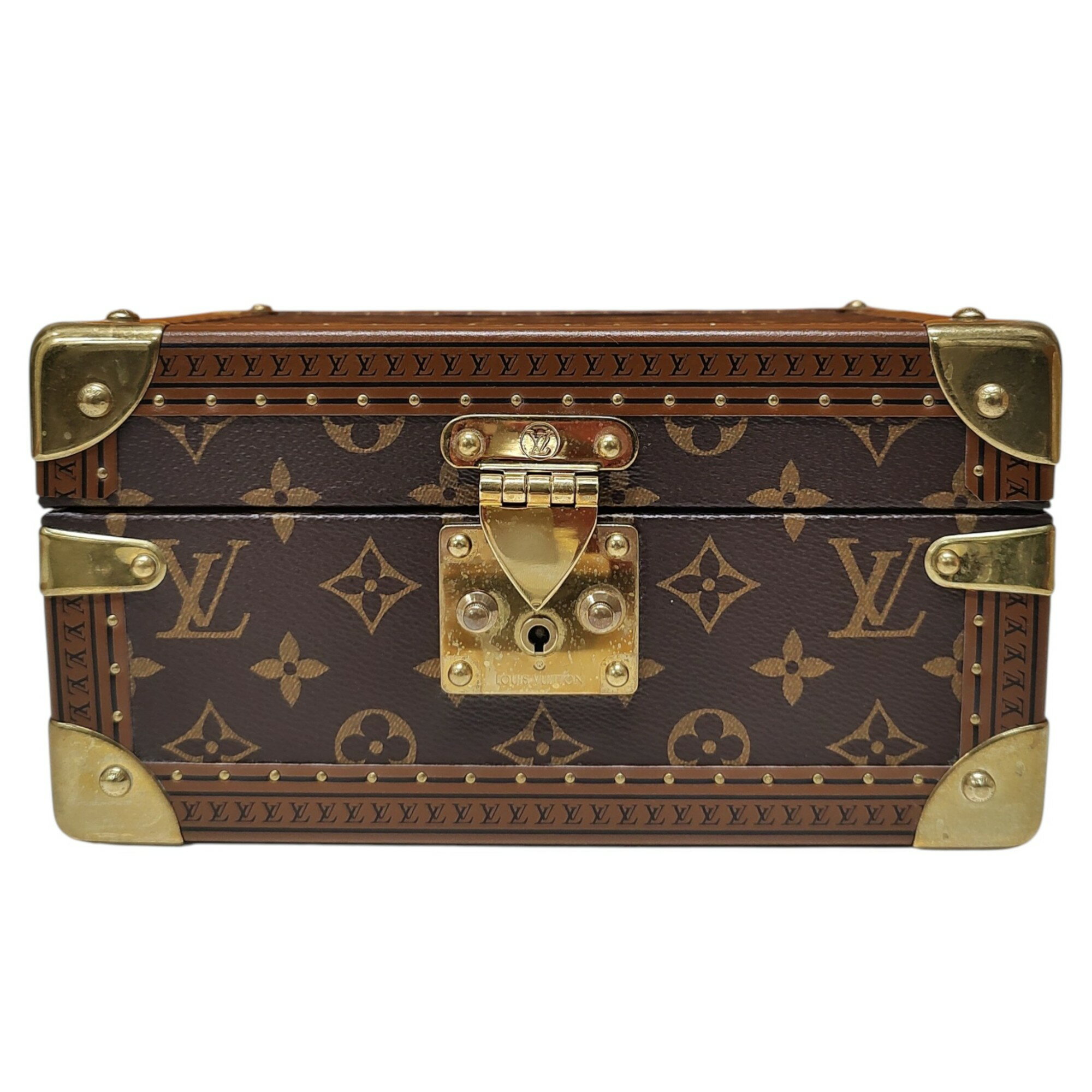 【中古】LOUIS VUITTON ルイ・ヴィトン コフレ トレゾール24 モノグラム ジュエリー ボックス ケース M47023 F ブラウン