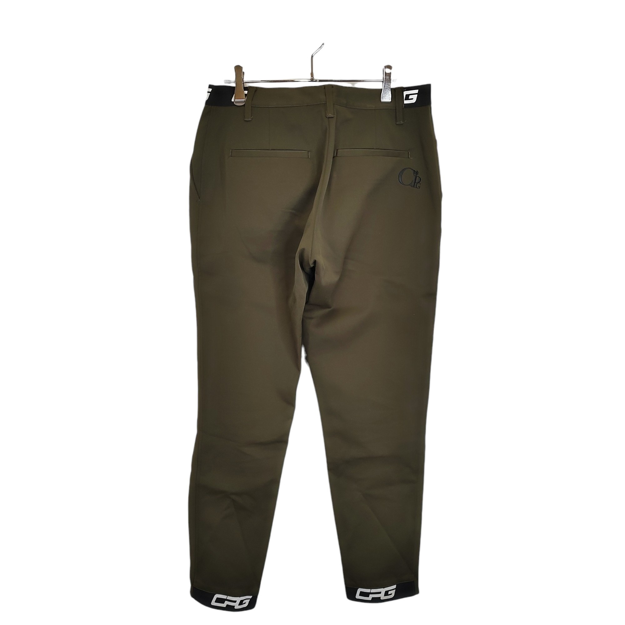 【中古】CPG GOLF シーピージーゴルフ 23AW バックフラワーロゴ トラウザー パンツ 2105-23212 3 カーキ/ブラック メンズ