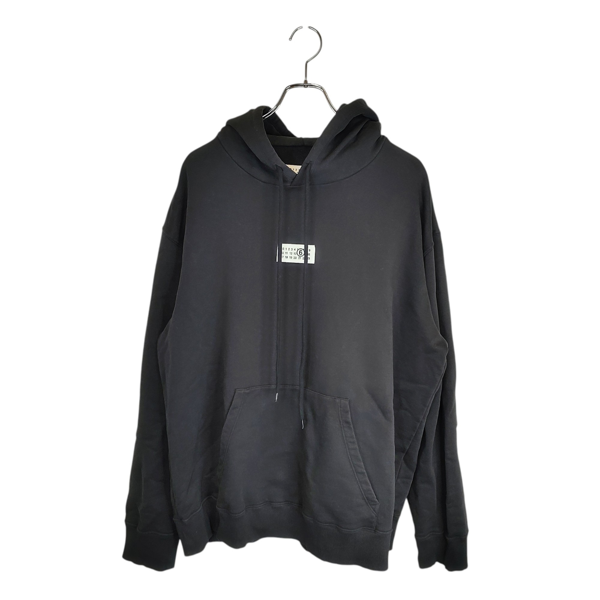 樂天商城 - 【中古】MM6 エムエムシックス 25SS ナンバリング プルオーバー パーカー SH0GU0018 M25012 XL ブラック メンズ