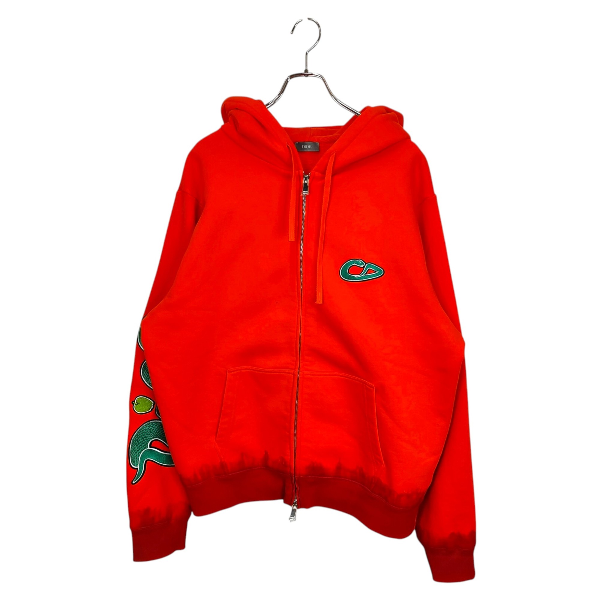 乐天商城 - 【中古】DIOR ディオール × KAWS 25SS ジップアップ パーカー 513J201B0531 XXL オレンジ メンズ