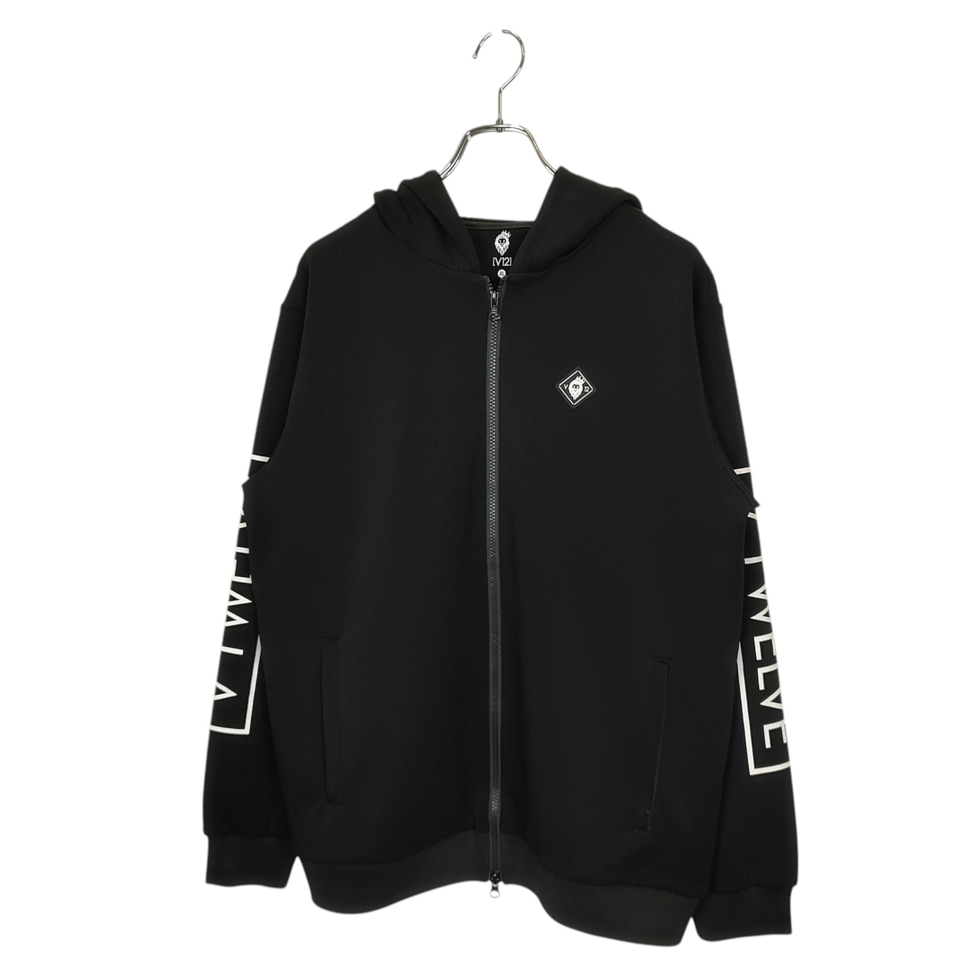 【中古】V12 ブイトゥエルブ ゴルフ 25AW SB PARKA PANTS ジップアップ パーカー パンツ 上:V122520-SW02 下:V122520-PN02 上:XL 下:XL ブラック メンズ