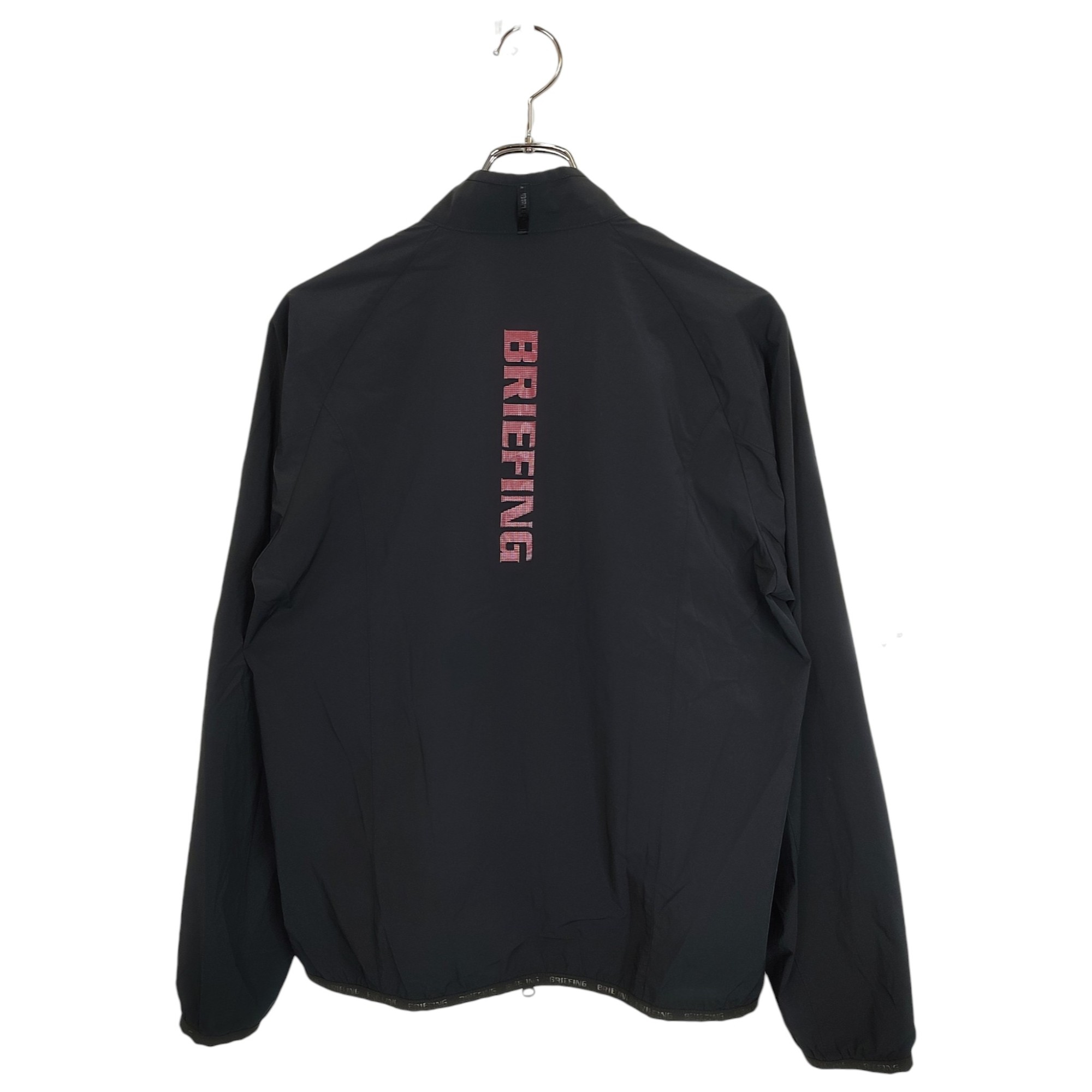 【中古】BRIEFING GOLF ブリーフィングゴルフ 24SS POCKETABLE WIND BLOUSON ナイロンジャケット レインウェア BRG241M28 M ブラック メンズ
