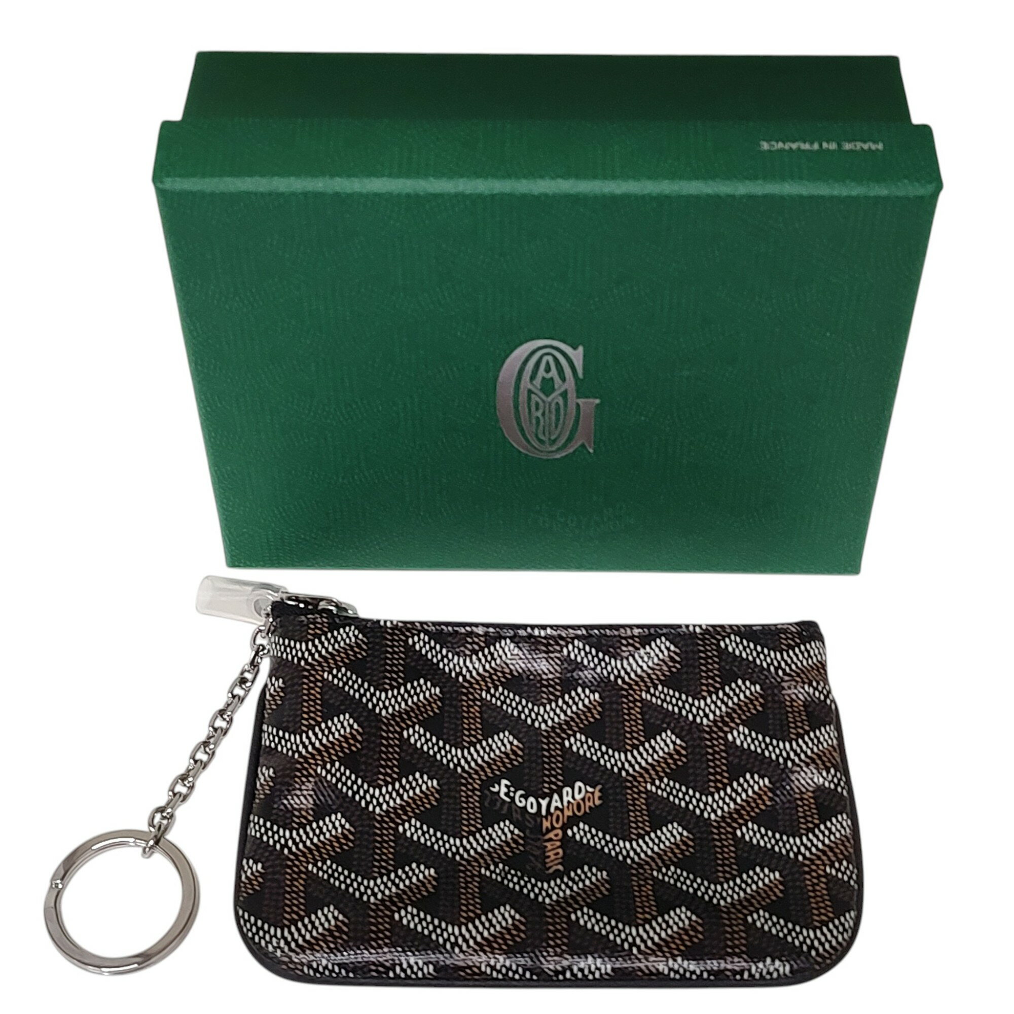 【中古】GOYARD ゴヤール Senat Nano Key Pouch セナナノ キーポーチ キーケース ミニ財布 F ブラウン系 メンズ/レディース