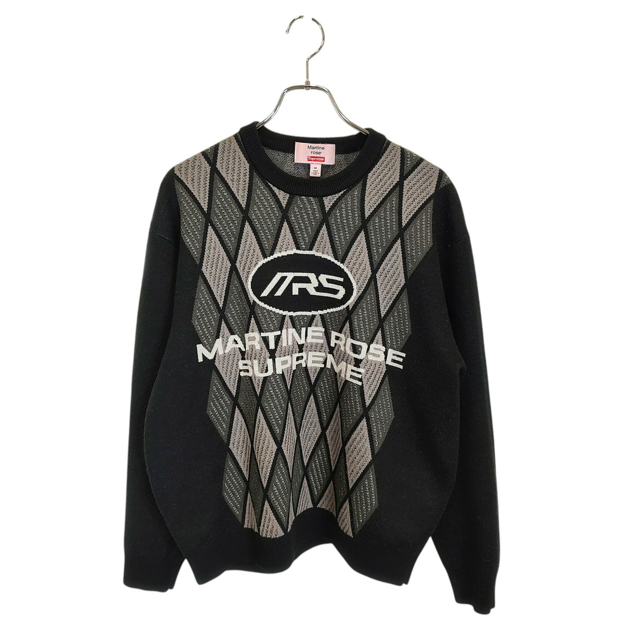 樂天商城 - 【中古】Supreme シュプリーム 24AW ×Martin Rose Knit ニット セーター M ブラック×グレー メンズ