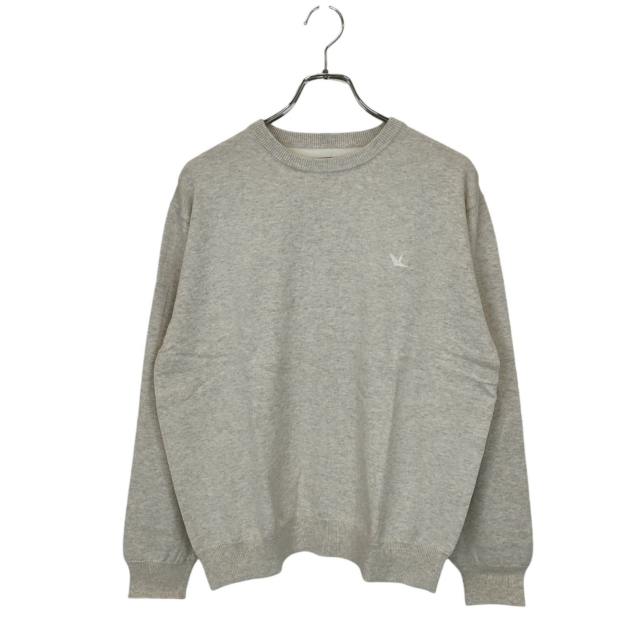 樂天商城 - 【中古】1PIU1UGUALE3 ウノピゥウノウグァーレトレ L/S 2TONE RAGLAN CREW コットン カシミヤ ハイゲージ 長袖 ニット セーター MRK287 CTC005 4 グレー メンズ