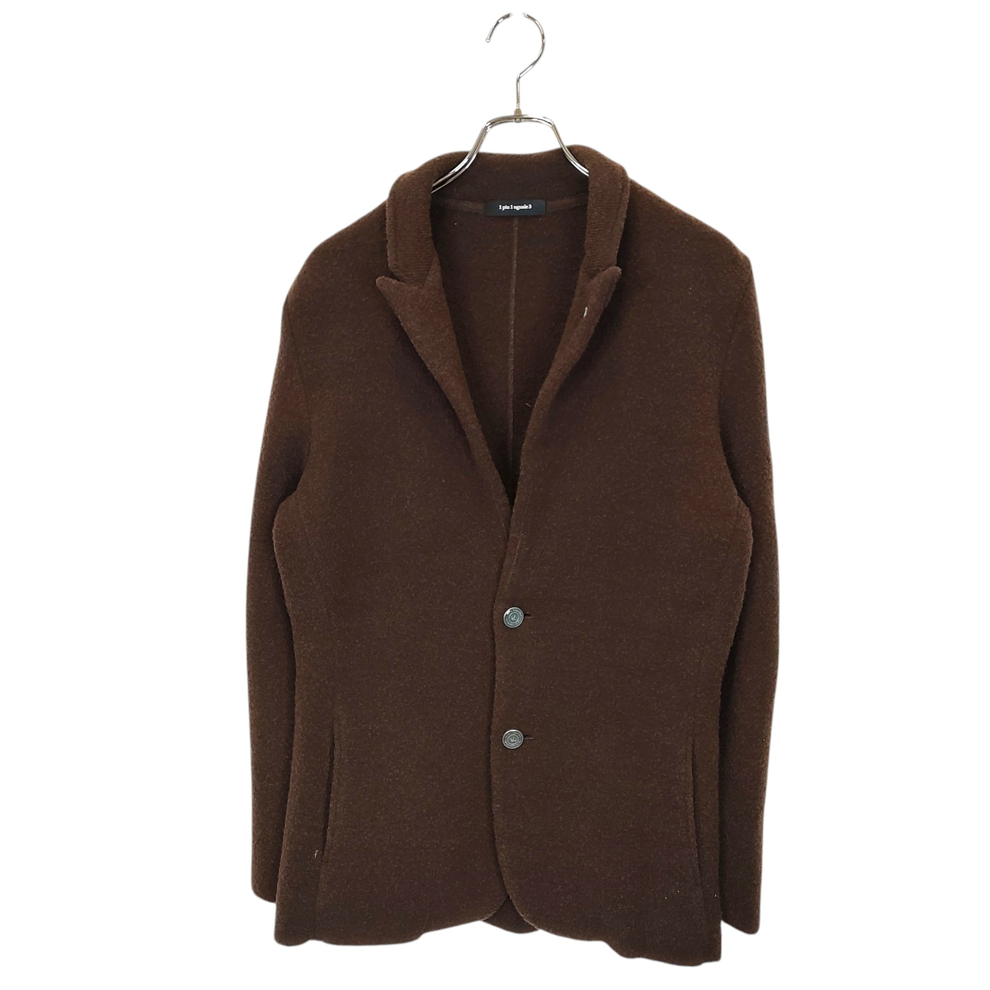 樂天商城 - 【中古】1PIU1UGUALE3 ウノピゥウノウグァーレトレ LUIGI KNIT JACKET ニットジャケット MRK273 WNY042 4 ブラウン メンズ