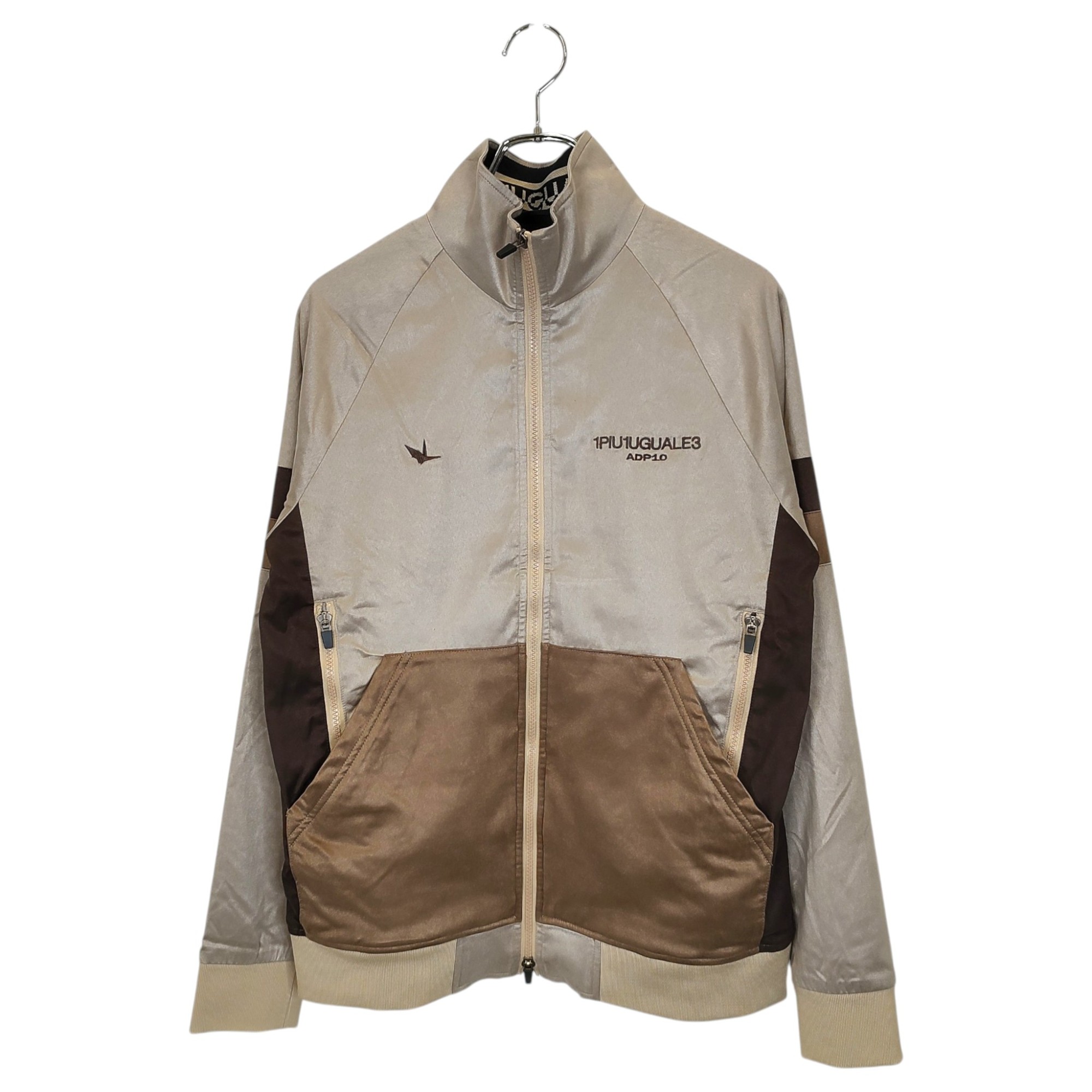 樂天商城 - 【中古】1PIU1UGUALE3 GOLF ウノピゥウノウグァーレトレ ゴルフ ADP10 PADDED STAND WIND BREAKER ウィンドブレーカー トラックジャケット GDB018 GPE038 4 ブラウン メンズ