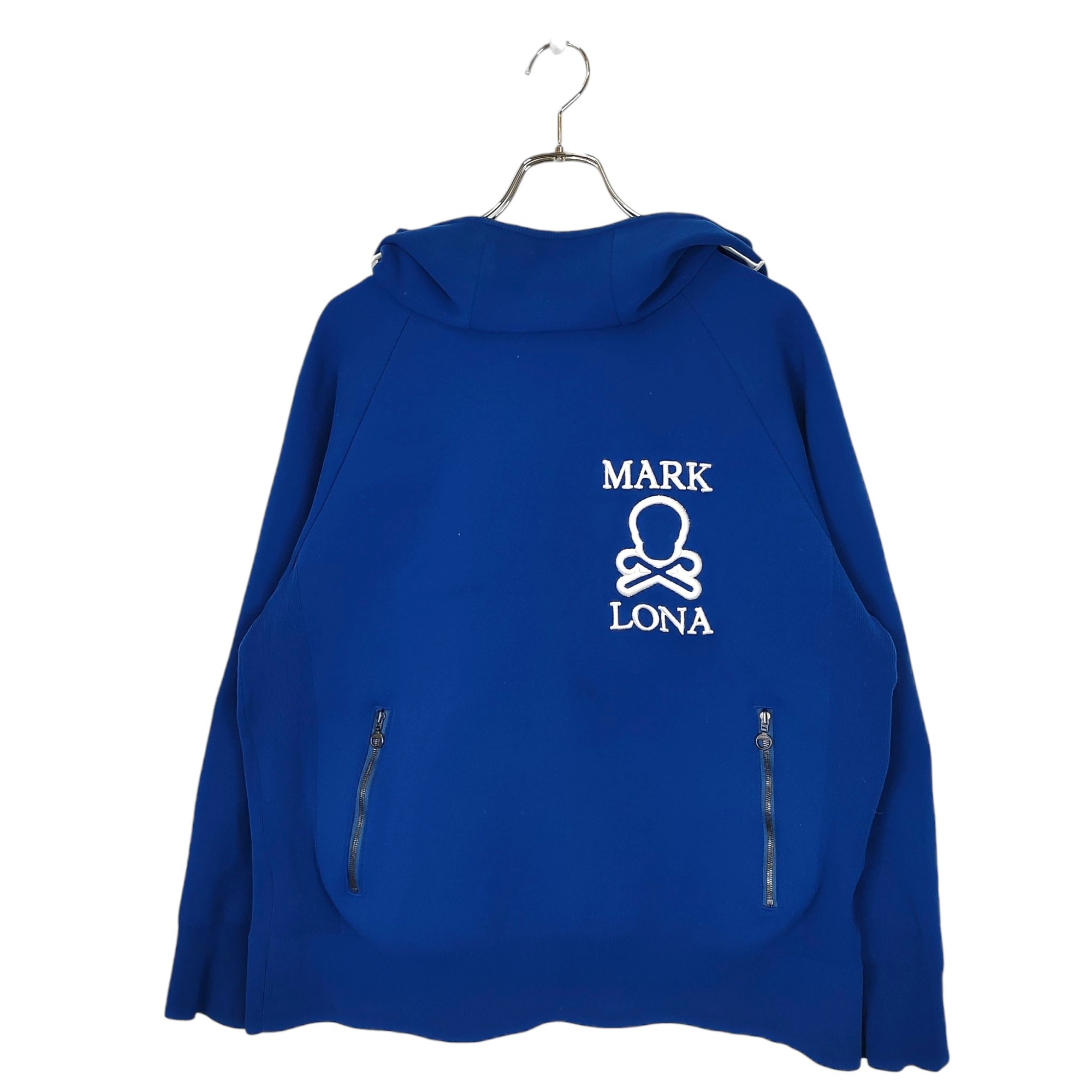 【中古】MARK&LONA マークアンドロナ ゴルフ 24AW Ever Fly Knit Hoodie ニット フーデット パーカー MLM-4C-AB03 48 ブルー メンズ