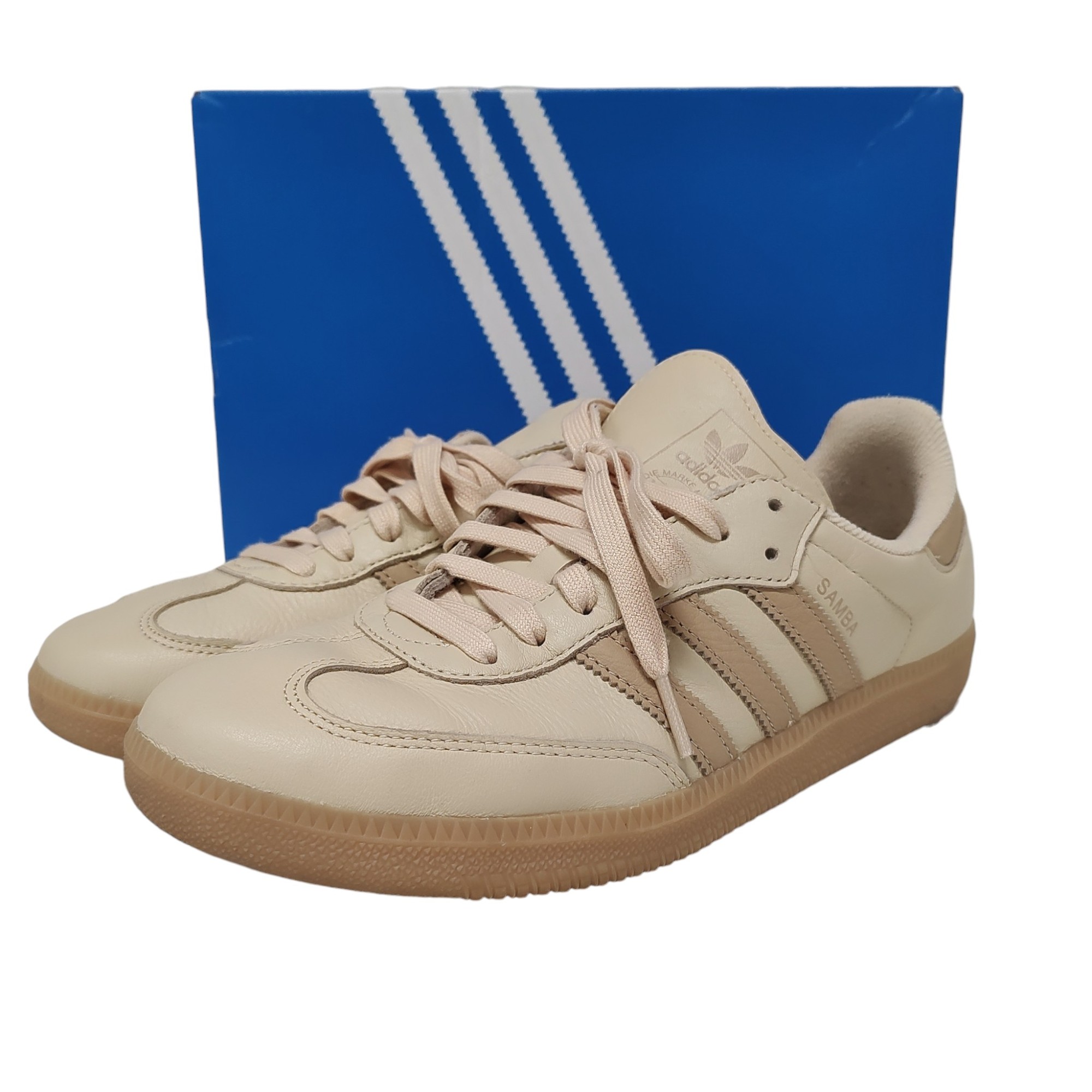 樂天商城 - 【中古】ADIDAS アディダス SAMBA OG ローカット スニーカー JI3208 27.5 ベージュ メンズ