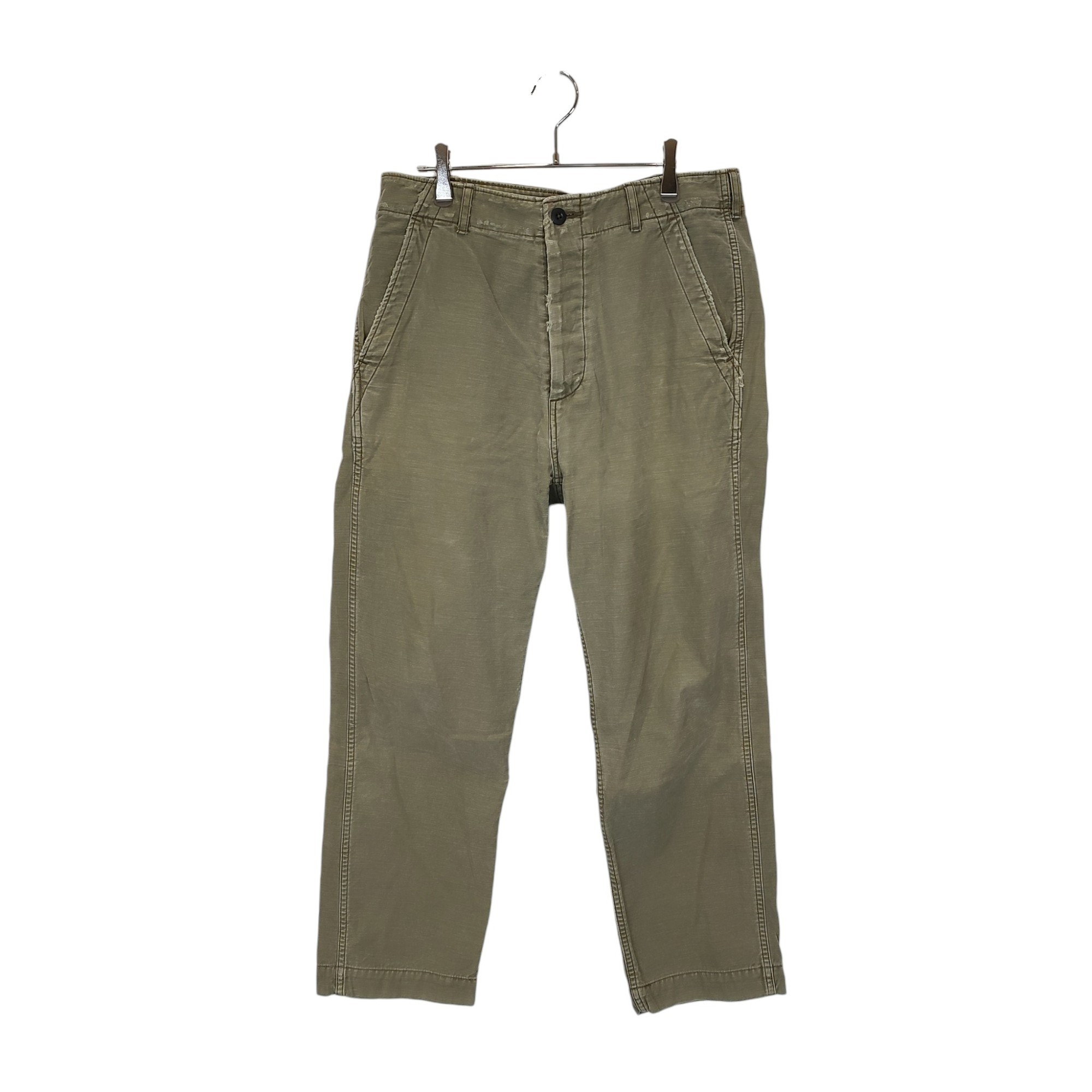 Rakuten - 【中古】Ron Herman ロンハーマン Back satin pants ストーンウォッシュ加工 バックサテン パンツ 3520600060 M ライトカーキ メンズ