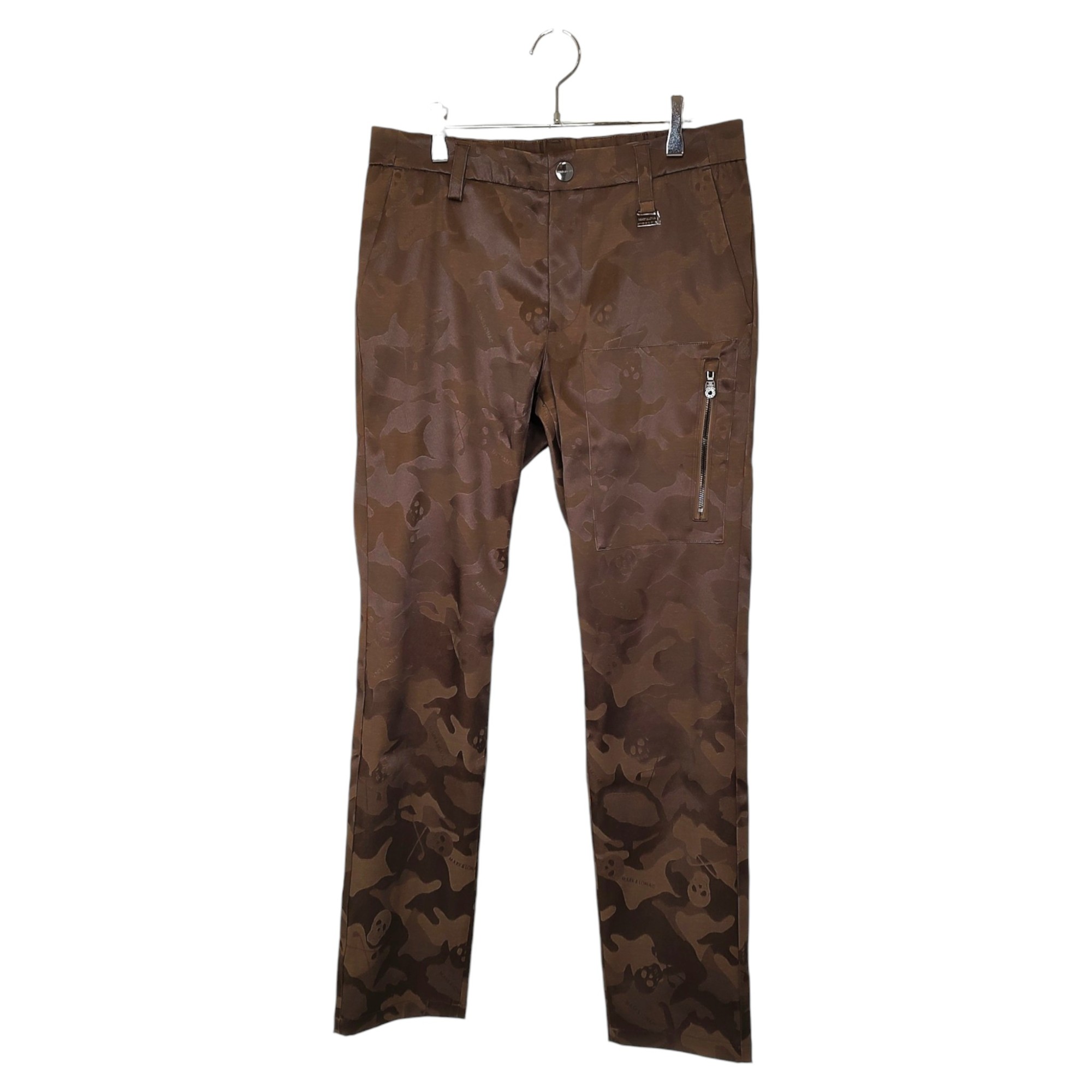 Rakuten - 【中古】MARK&LONA マークアンドロナ ゴルフ 25AW Gauge Stretch Jacquard Pants カモフラ ストレッチ ロング パンツ MLM-5C-AT11 48 ブラウン メンズ