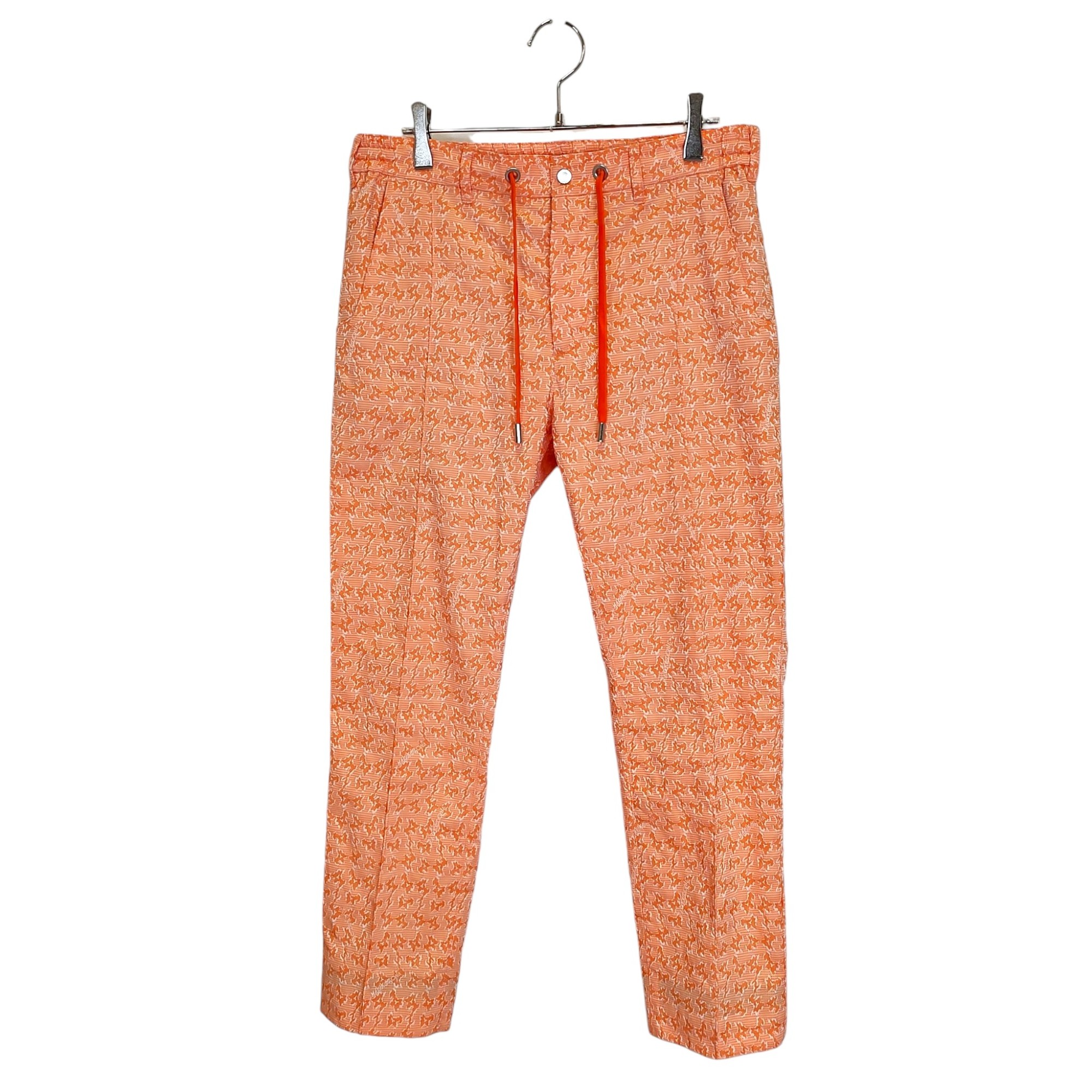 樂天商城 - 【中古】MARK&LONA マークアンドロナ ゴルフ All-Over Print Long Pants 総柄 ロングパンツ ML-18S-T50 M オレンジ メンズ