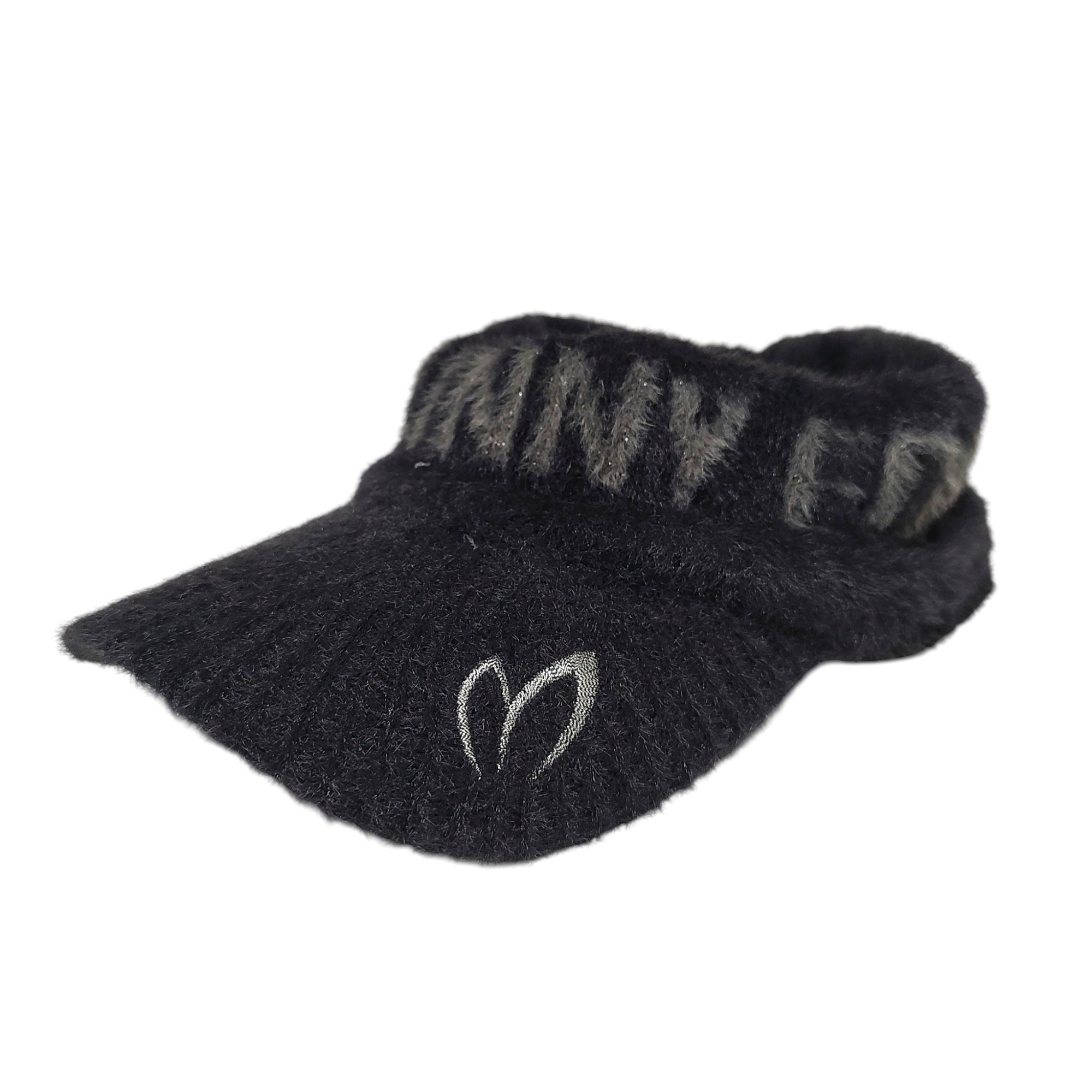 Hats - 【中古】MASTER BUNNY EDITION マスターバニーエディション ゴルフ 253AW ニット サンバイザー 758-5287102 F ブラック メンズ/レディース