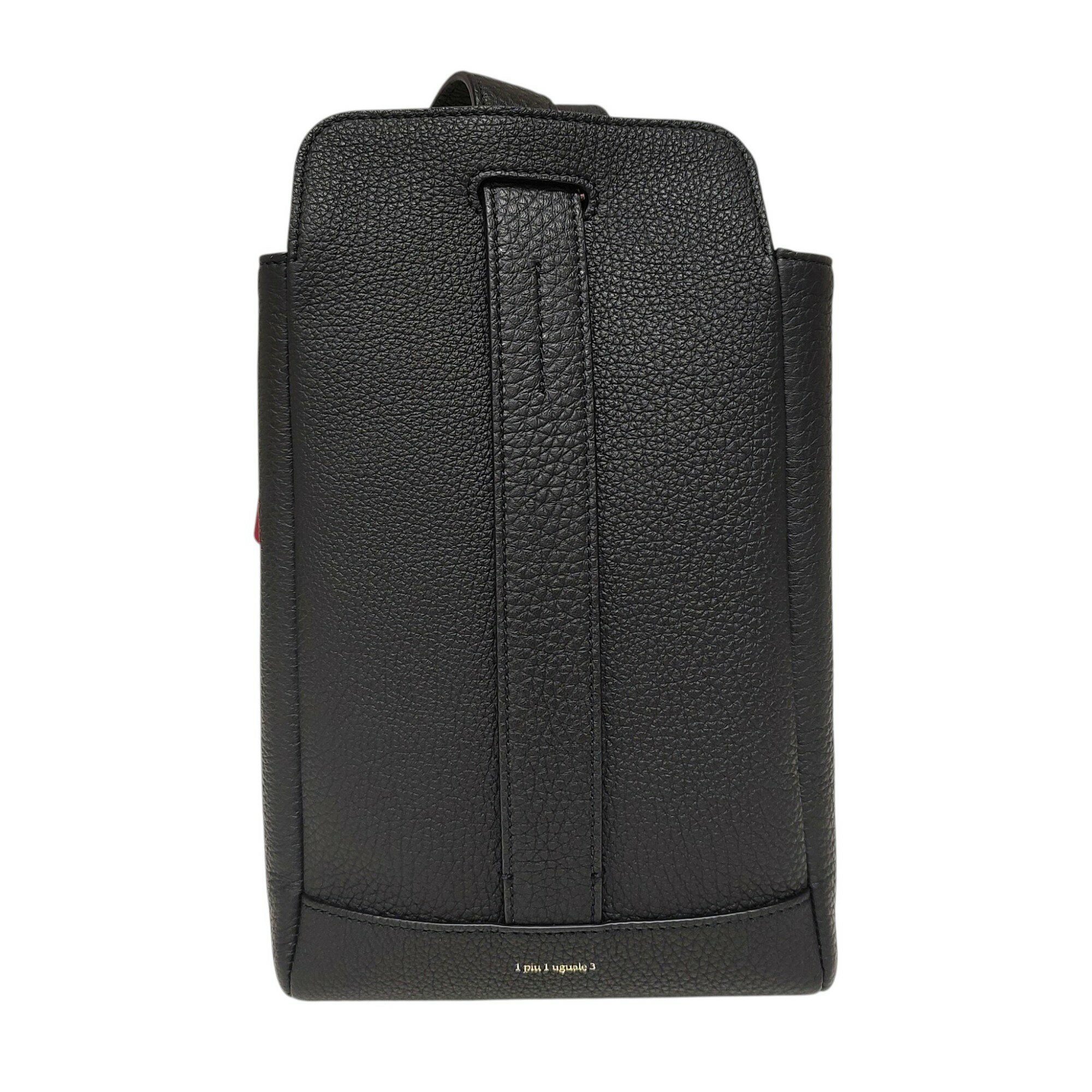 臀包, 腰包 - 【中古】1PIU1UGUALE3 ウノピゥウノウグァーレトレ ACATE 2WAY BAG レザー ボディ バッグ MRG589 COW162 F ブラック