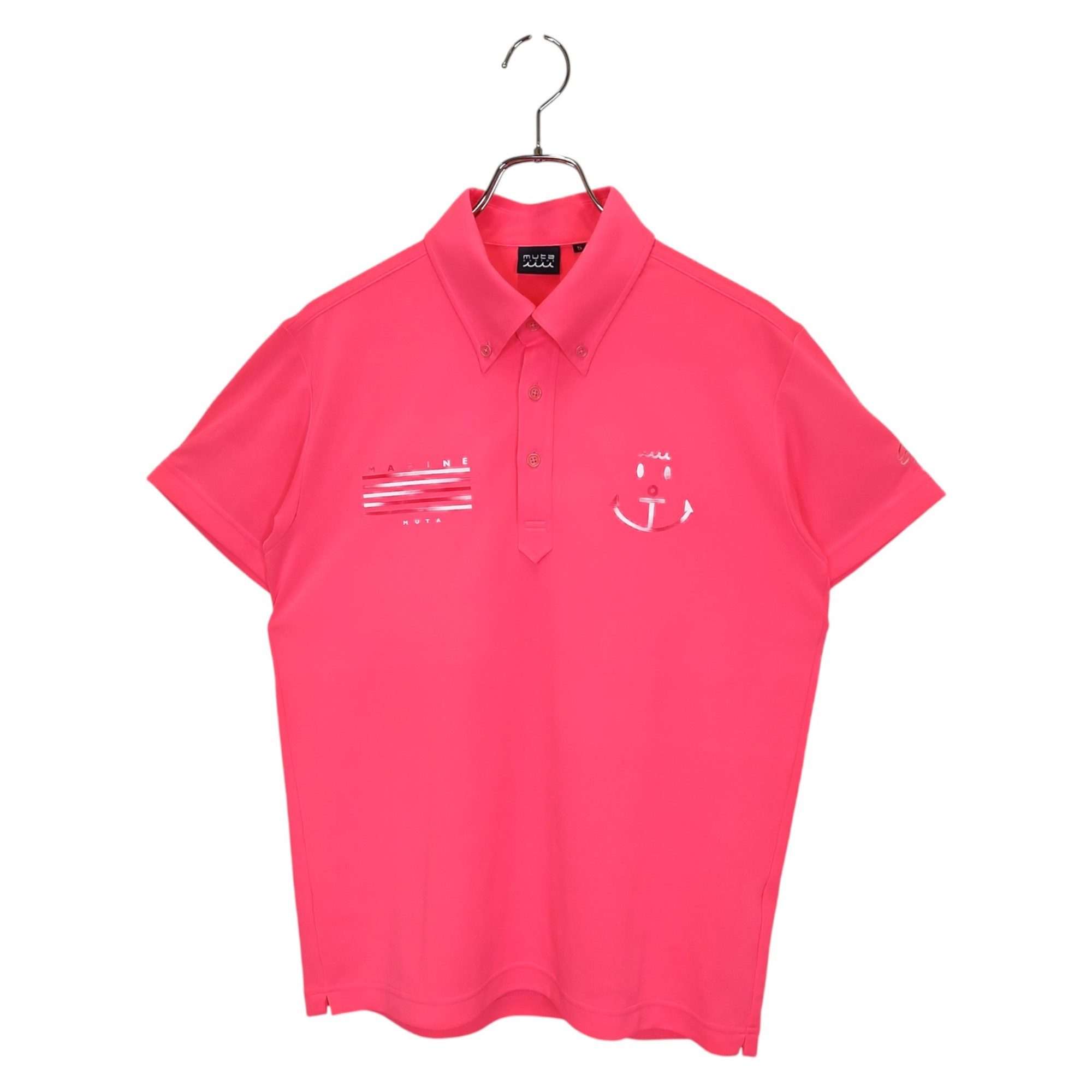 Other - 【中古】muta MARINE GOLF ムータ マリン ゴルフ 半袖 ポロシャツ MUJ98506 5 ピンク メンズ