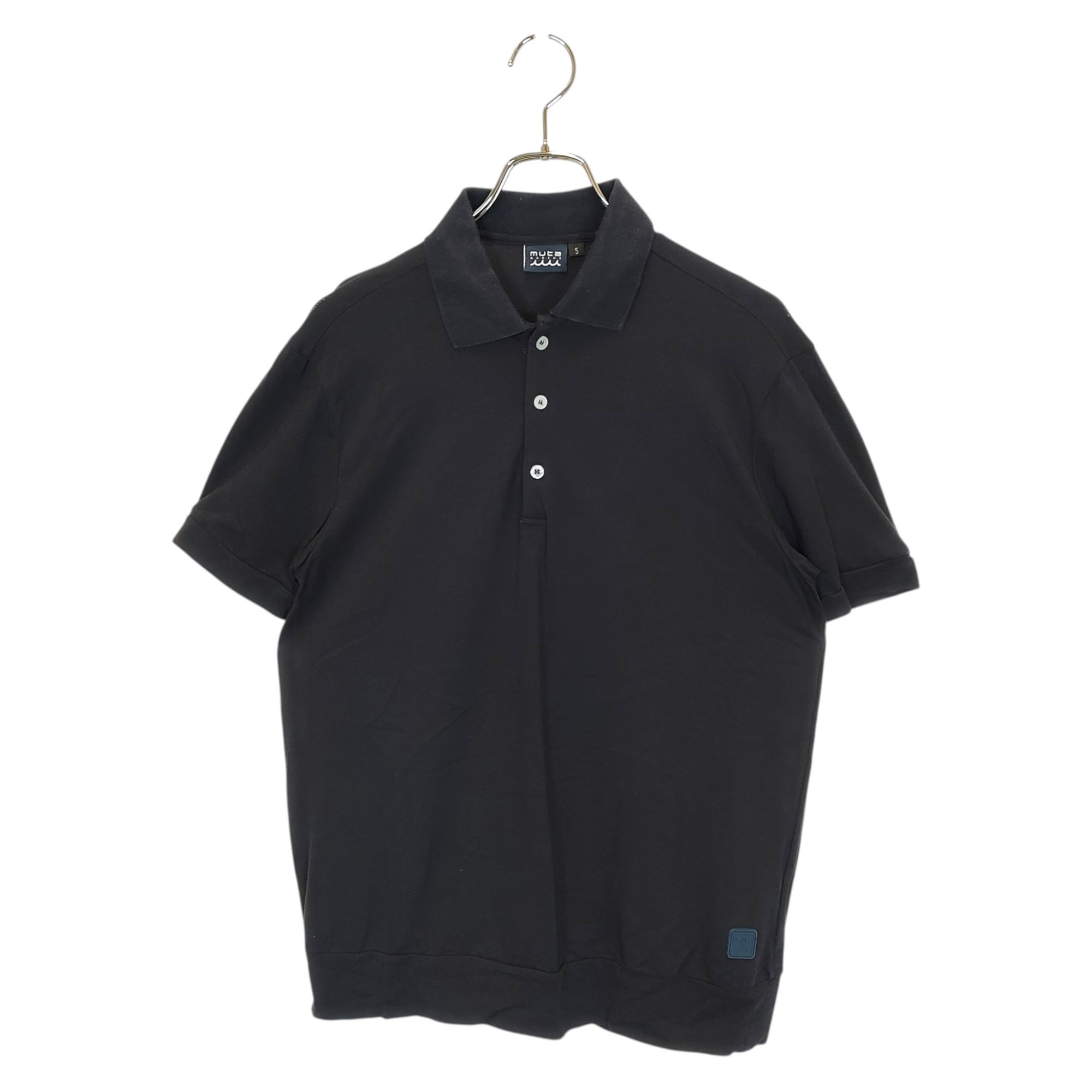 【中古】muta MARINE GOLF ムータ マリン ゴルフ x Rconte アールカンテ MODAL DRESS 半袖 ポロシャツ YMMX-190808 5 ネイビー メンズ