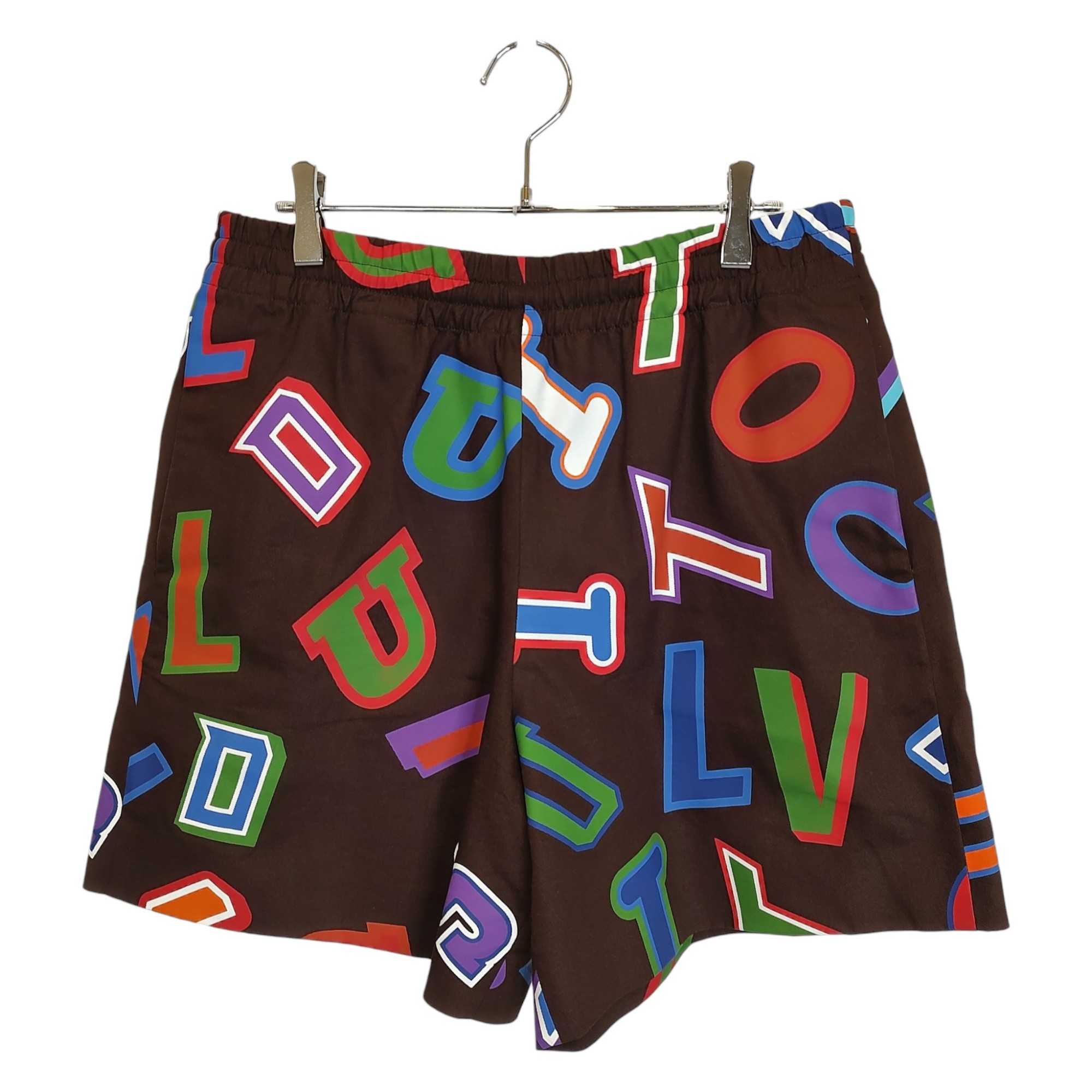 樂天商城 - 【中古】LOUIS VUITTON ルイ・ヴィトン × NBA レター ショーツ ショート ハーフ パンツ RM212M ES9 HLP26W S ブラウン