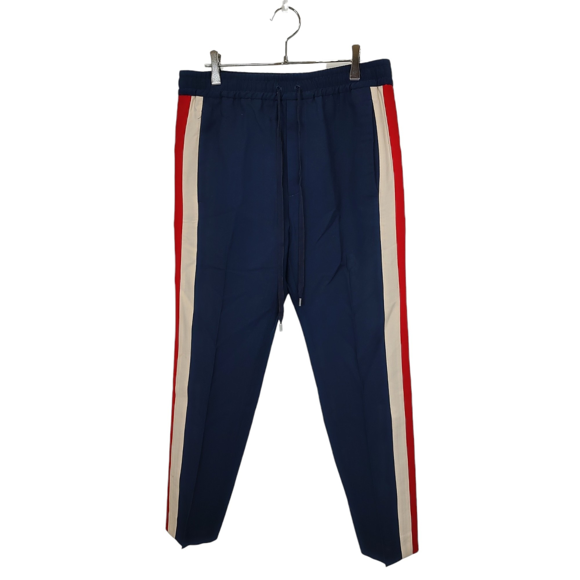 gucci///////////////\\\\\\\\\\\\\\\\\\\\\\\\\\\\\\\' - 【中古】GUCCI グッチ STRIPE CROPPED PANT ストライプ パンツ 493714 Z6903 44 ネイビー メンズ
