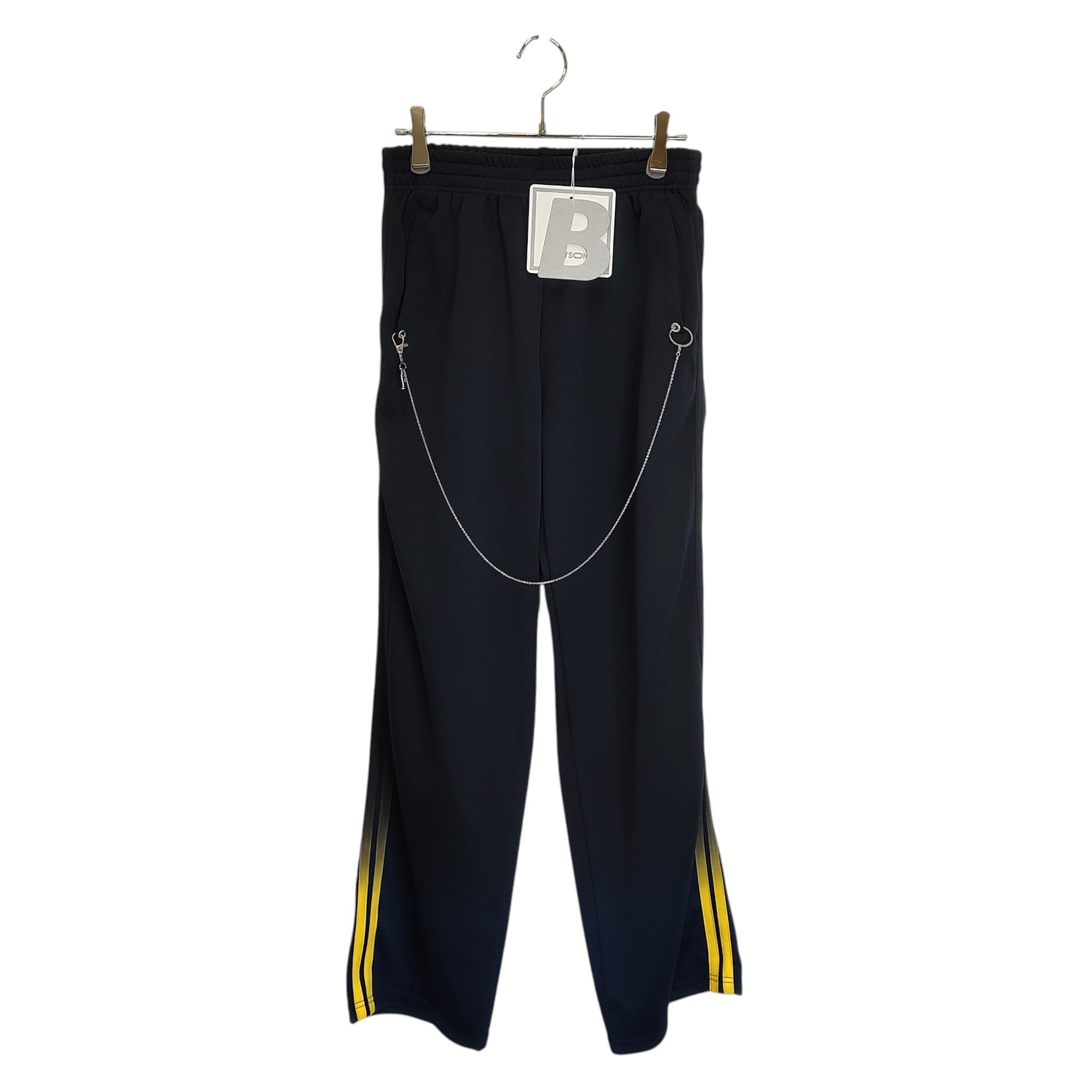 樂天商城 - 【中古】BODYSONG. ボディソング 25AW GRADIENT TRACK P トラック パンツ BS259603 L ブラック×ネイビー×イエロー メンズ