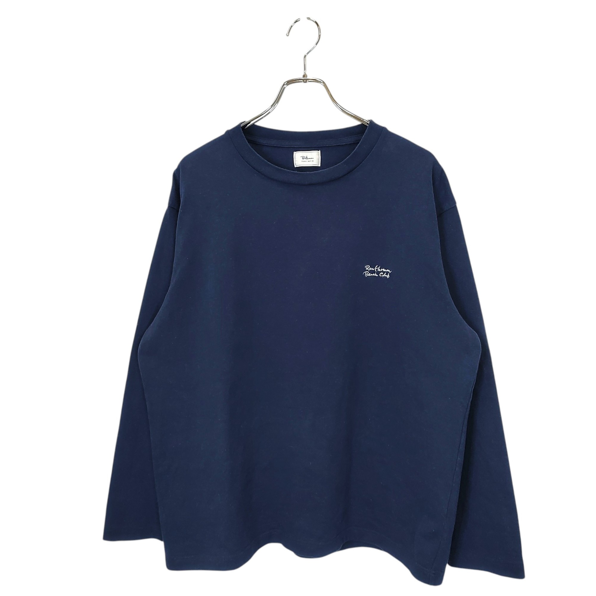 樂天商城 - 【中古】Ron Herman ロンハーマン 10周年 ストア限定 Beach Club ビーチクラブ 長袖 Tシャツ カットソー 4220900152 L ネイビー メンズ