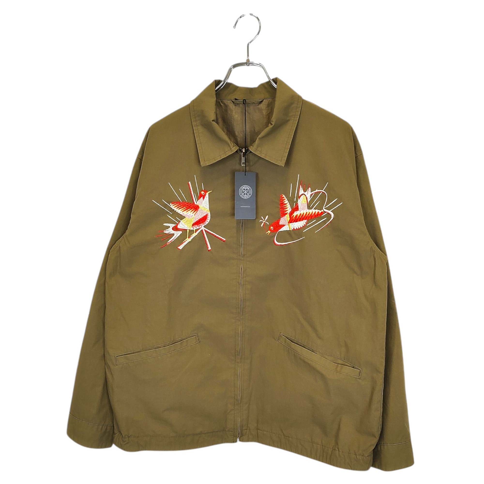 【中古】PORTER CLASSIC ポーター クラシック HIPPIE SOUVENIR ZIP UP JACKET ヒッピー スーベニア ジャケット ブルゾン PC-061-3855-0052 2 オリーブ メンズ