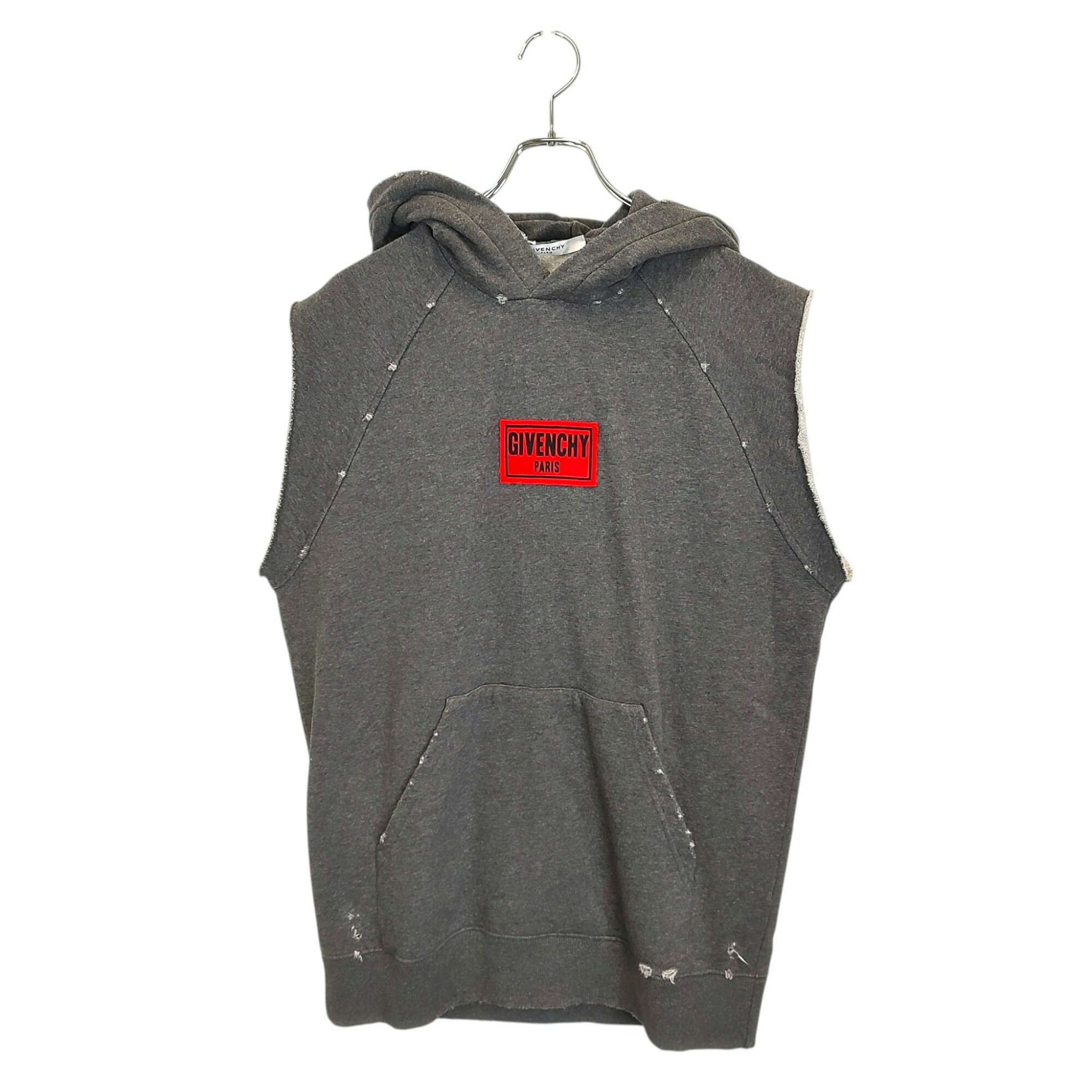 樂天商城 - 【中古】GIVENCHY ジバンシィ LOGO PATCH NO SLEEVE PARKA ノースリーブ パーカー BM701Y3Y04 020 XS グレー メンズ