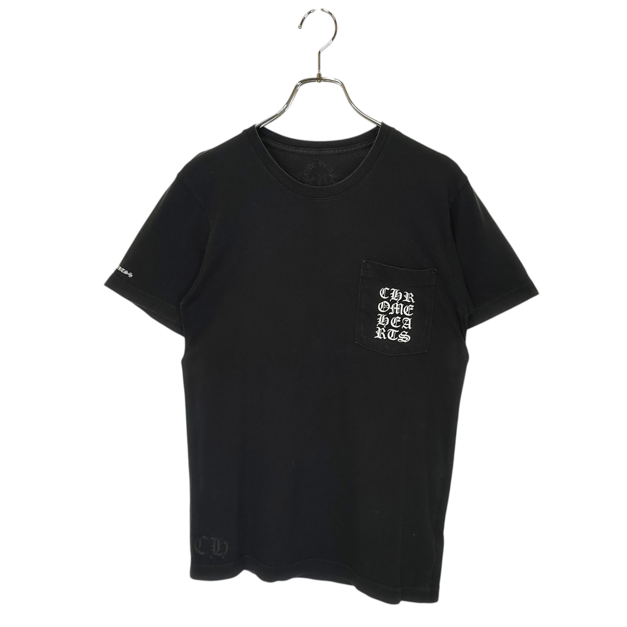 Rakuten - 【中古】Chrome Hearts クロムハーツ VERTICAL LOGO バーティカル ロゴ プリント 半袖 Tシャツ S ブラック メンズ