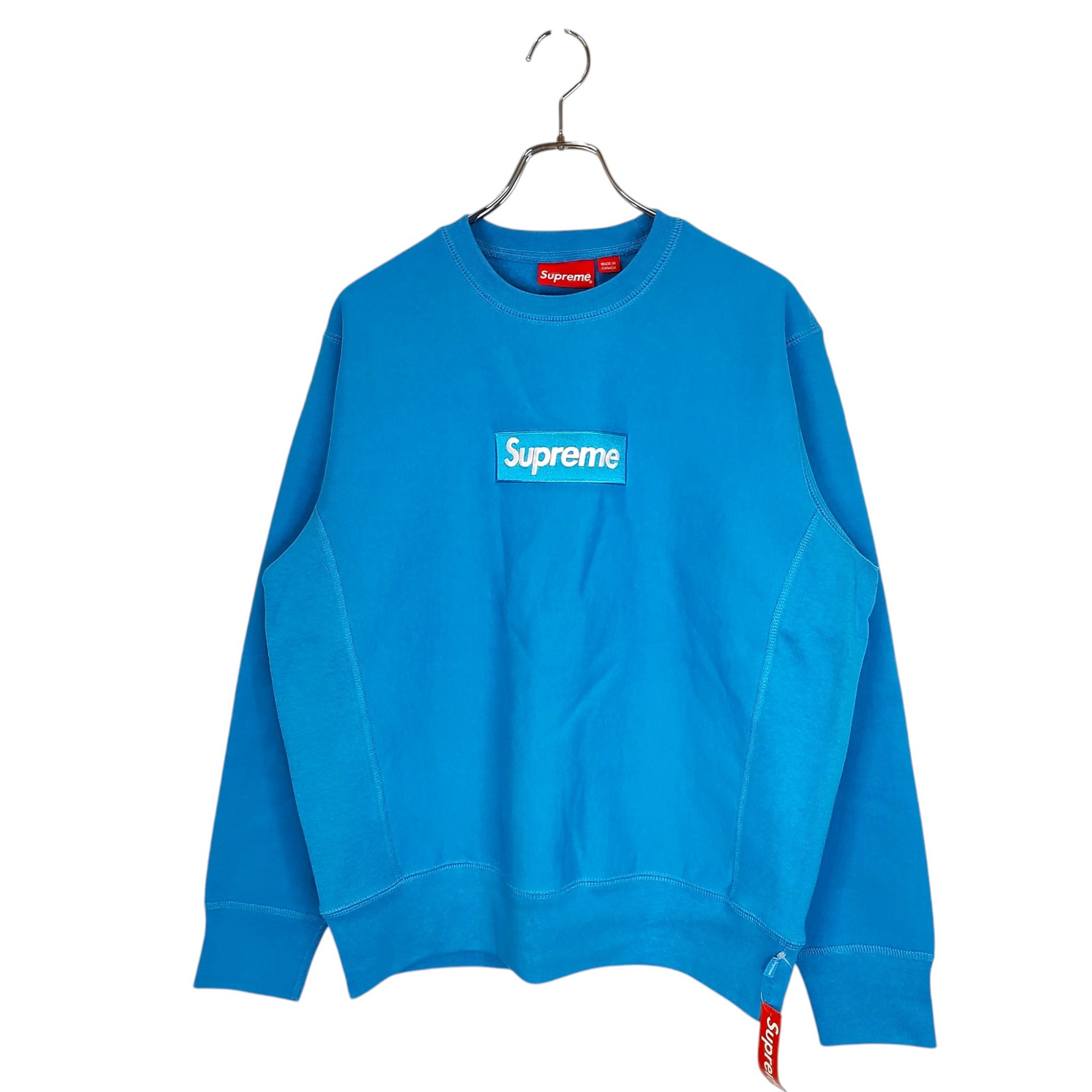 樂天商城 - 【中古】Supreme シュプリーム 18AW Box Logo Crewneck Sweatshirt Royal ボックスロゴ スウェット トレーナー S ライトブルー メンズ