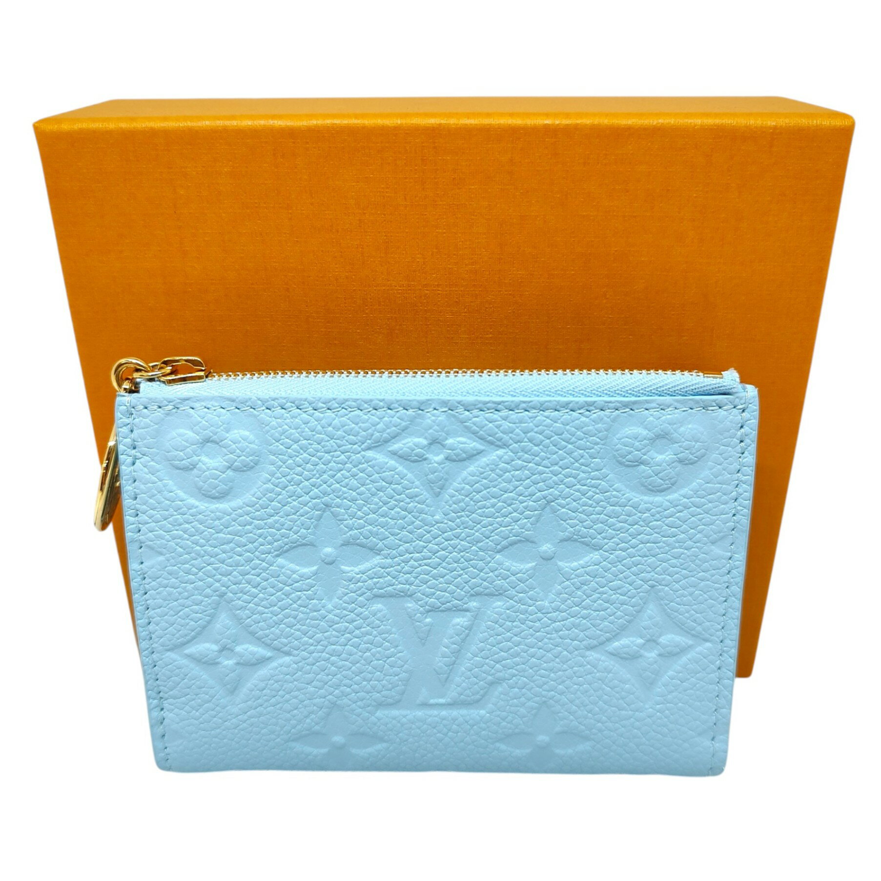 Rakuten - 【中古】LOUIS VUITTON ルイ・ヴィトン ボルトフォイユ・リサ 折財布 ニつ折財布 コンパクトウォレット M27488 F グレープブルー メンズ