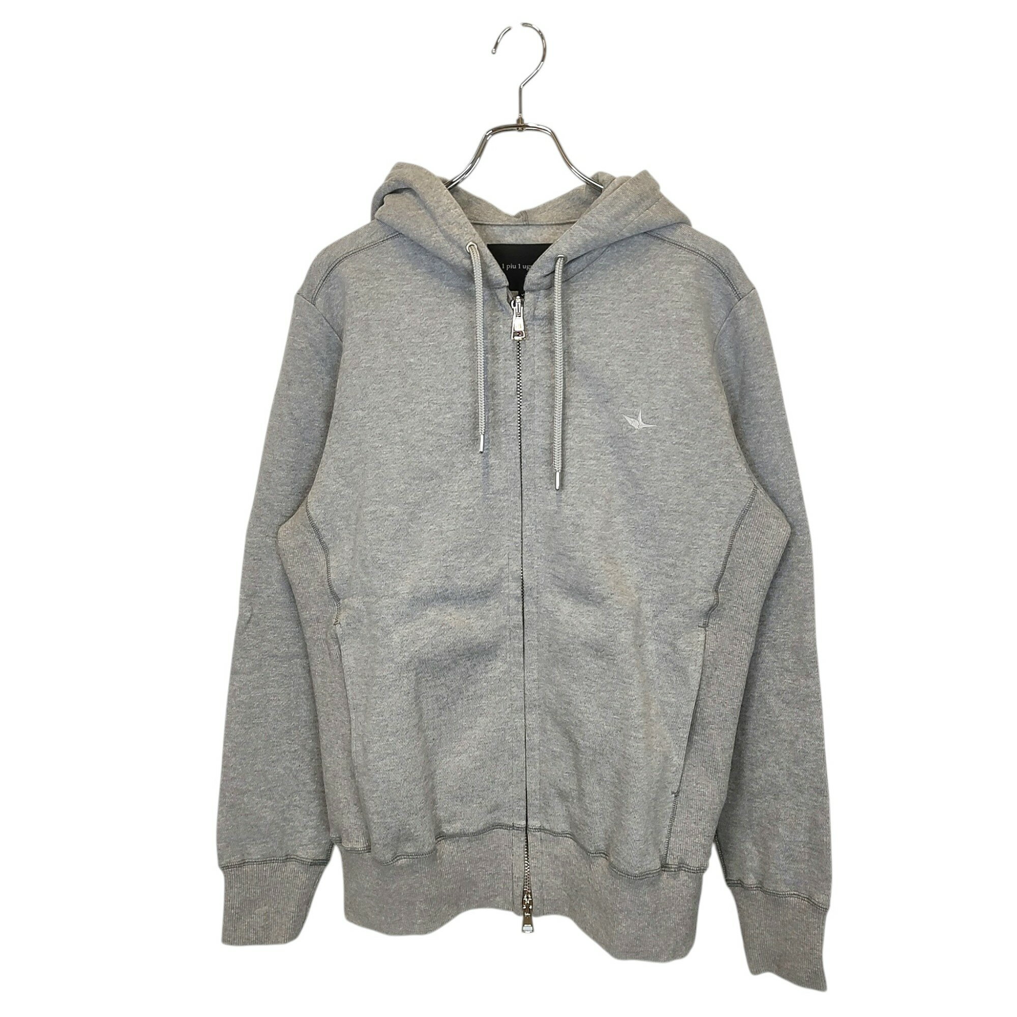 樂天商城 - 【中古】1PIU1UGUALE3 ウノピゥウノウグァーレトレ SIC ZIP HOODED ジップアップ パーカー MRB659 COT396 6 グレー メンズ