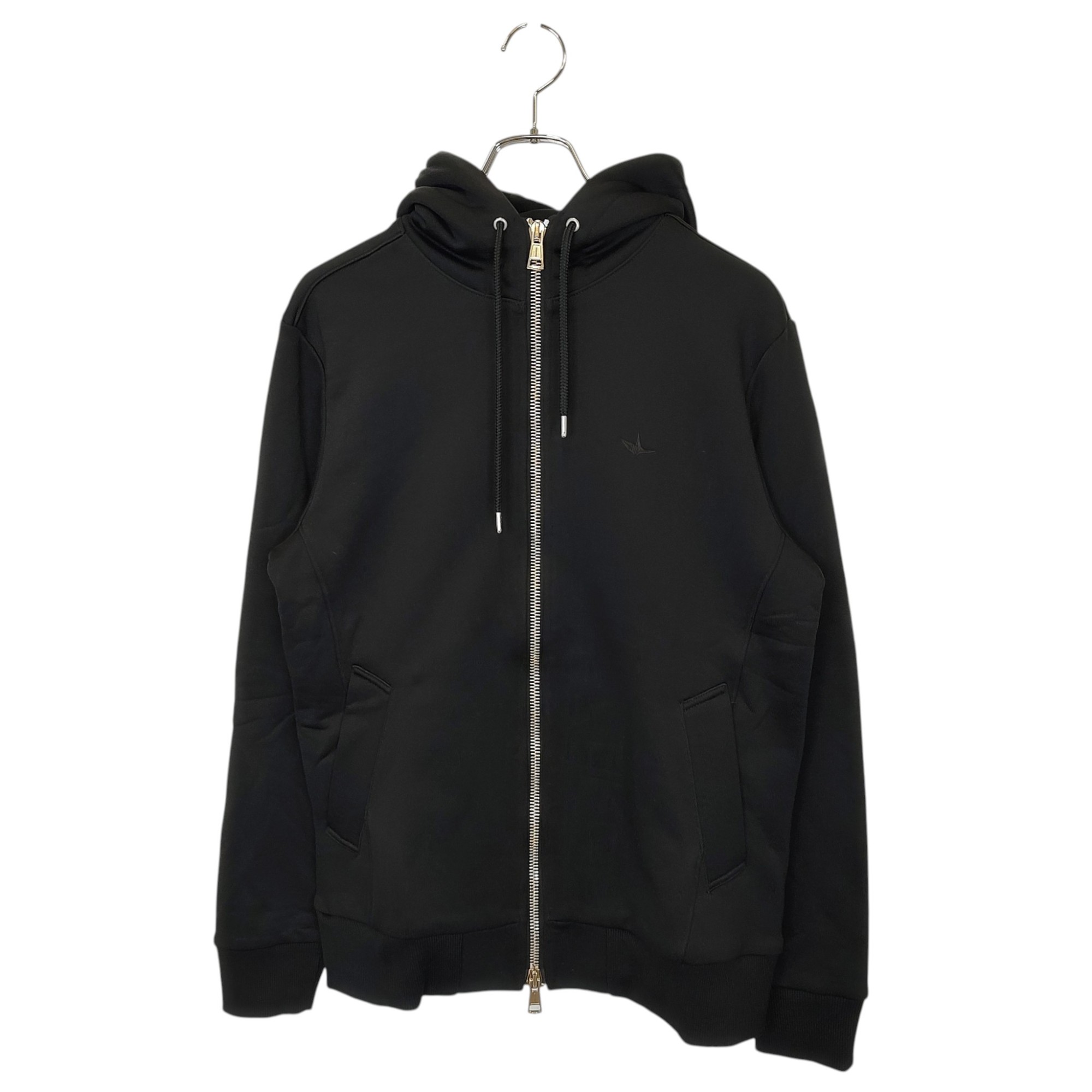 樂天商城 - 【中古】1PIU1UGUALE3 ウノピゥウノウグァーレトレ NECK ZIP PARKA ジップアップ パーカー MRB618 CTN058 5 ブラック/シルバー メンズ