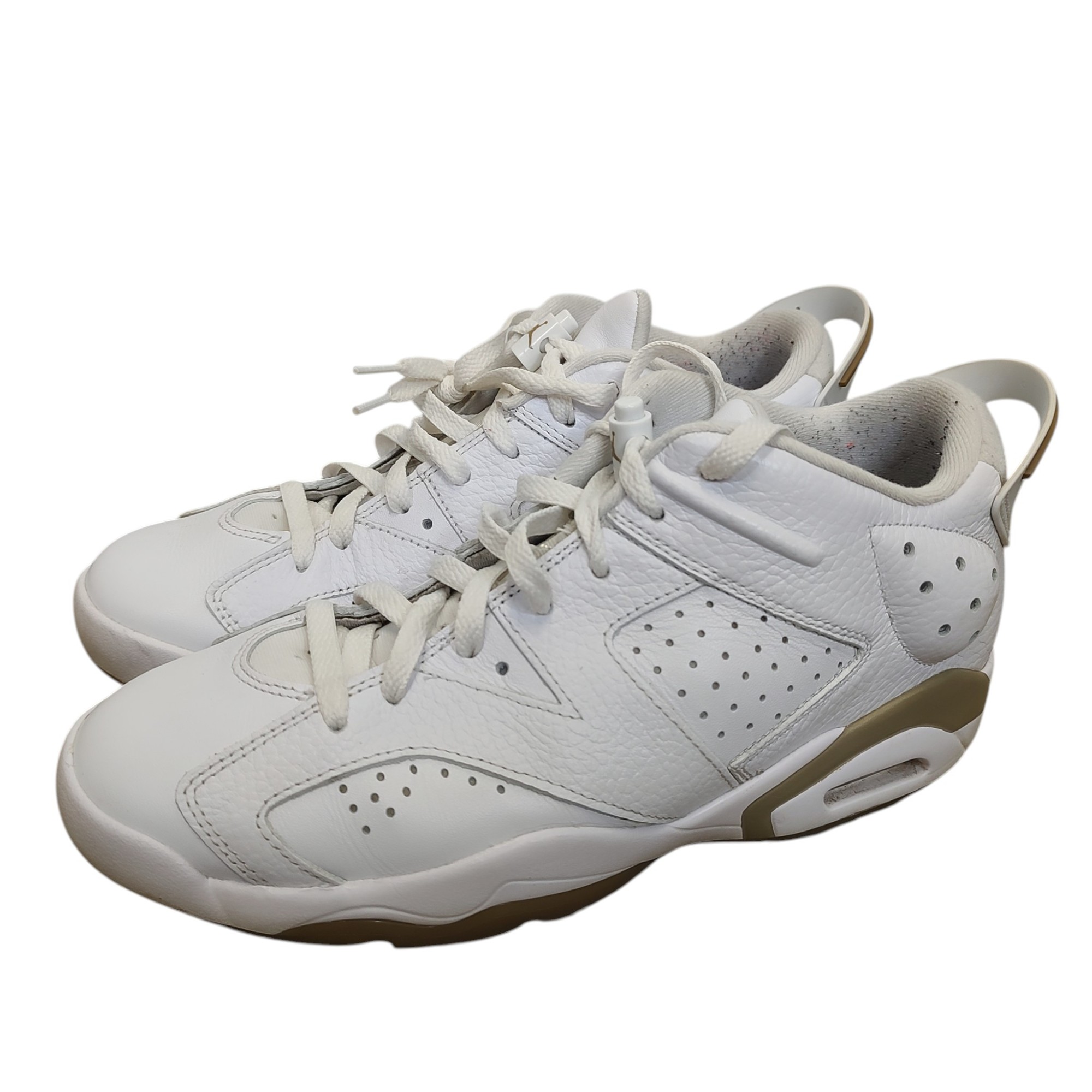 NIKE ナイキ Air Jordan 6 Low Golf ゴルフシューズ DV1376-100 27.5 ホワイト×カーキ メンズ