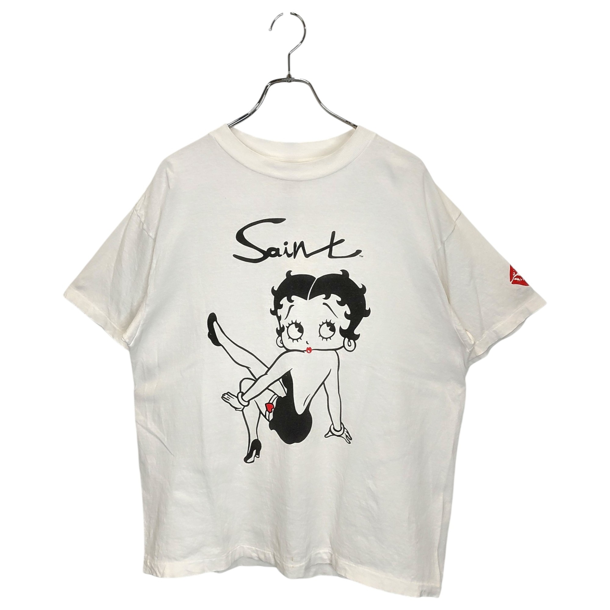 Rakuten - 【中古】SAINT MICHAEL セント マイケル x Betty Boop ベティブープ BTY_SS TEE 半袖 Tシャツ SM-HR1-0000-C40 M ホワイト/ブラック メンズ
