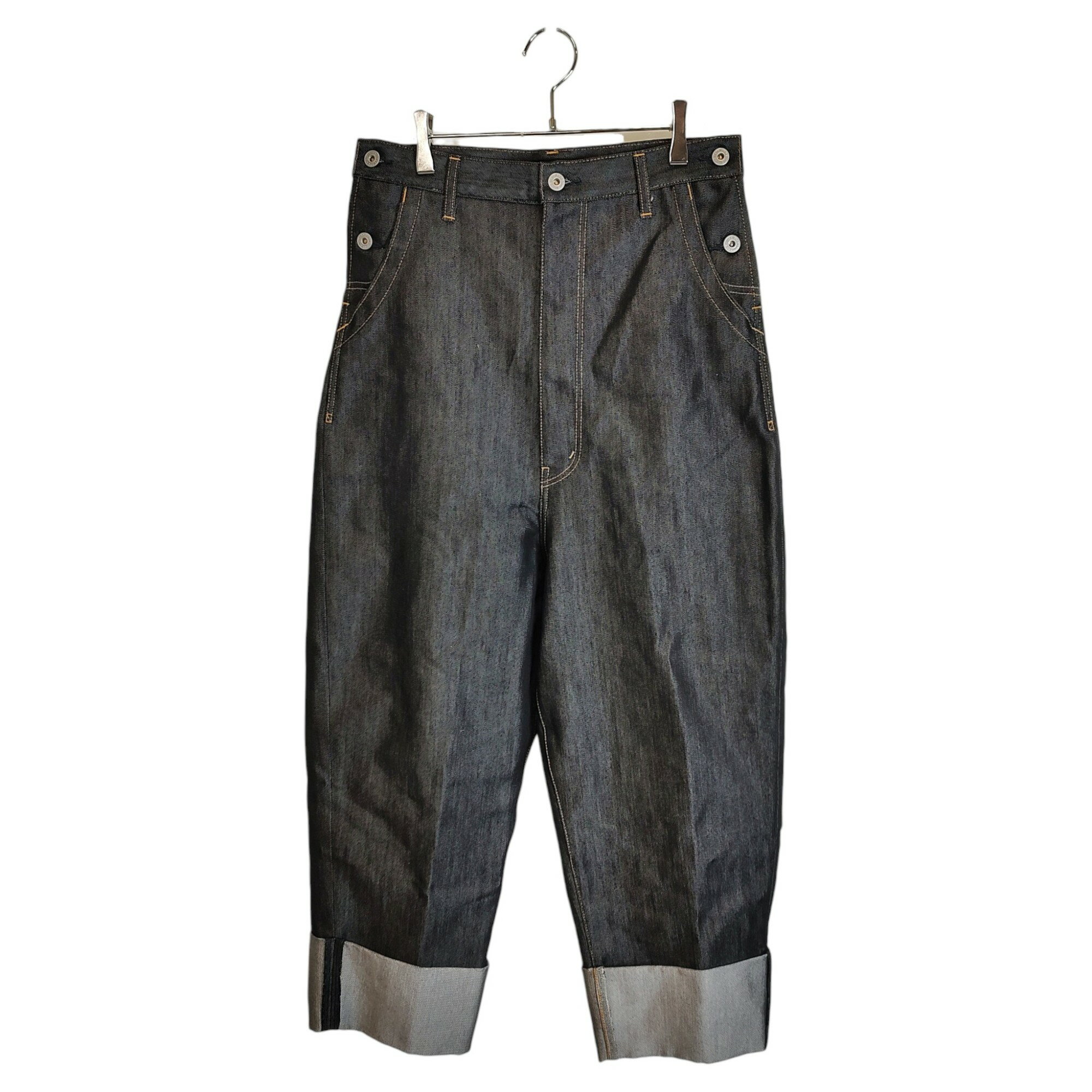 樂天商城 - 【中古】JUNYA WATANABE ジュンヤ ワタナベ 25SS ロールアップ デニムパンツ ジーンズ JO-P008 S インディゴ メンズ