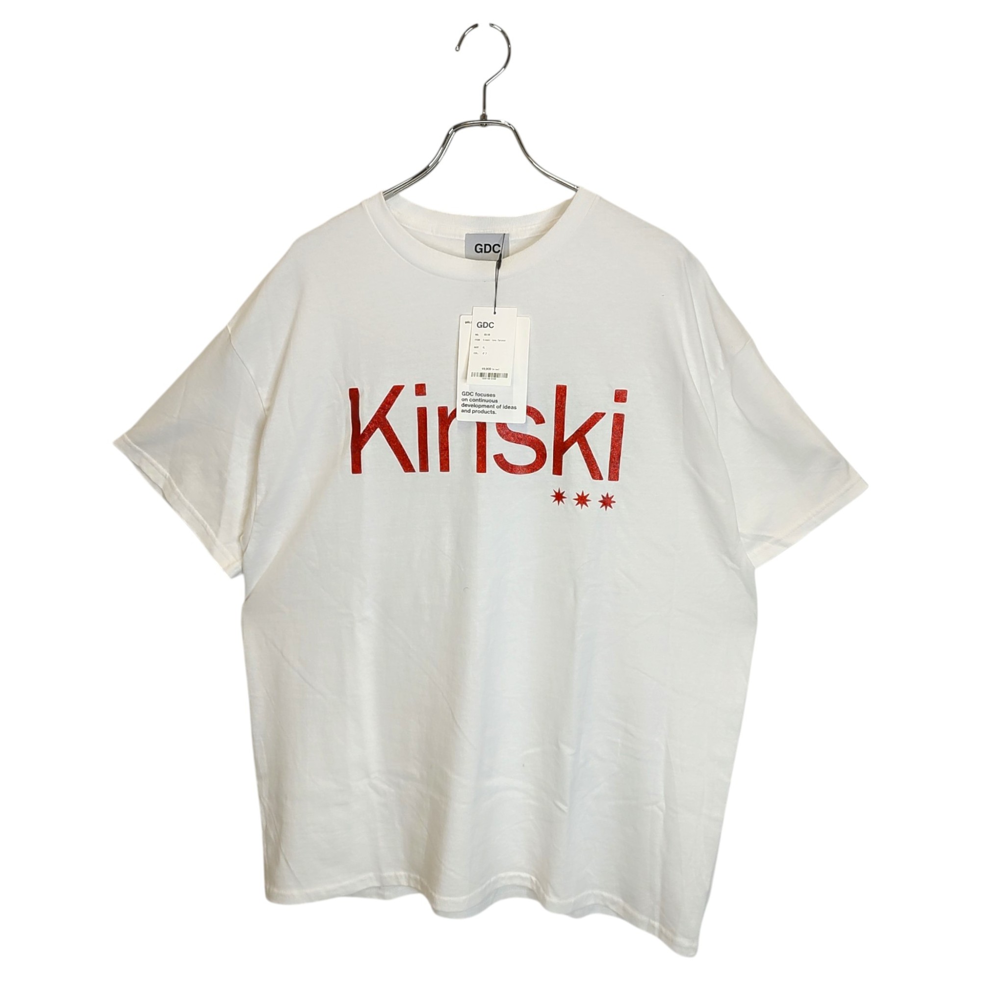 【中古】GDC ジーディーシー kinski love forever 半袖 Tシャツ GD106 XL ホワイト メンズ