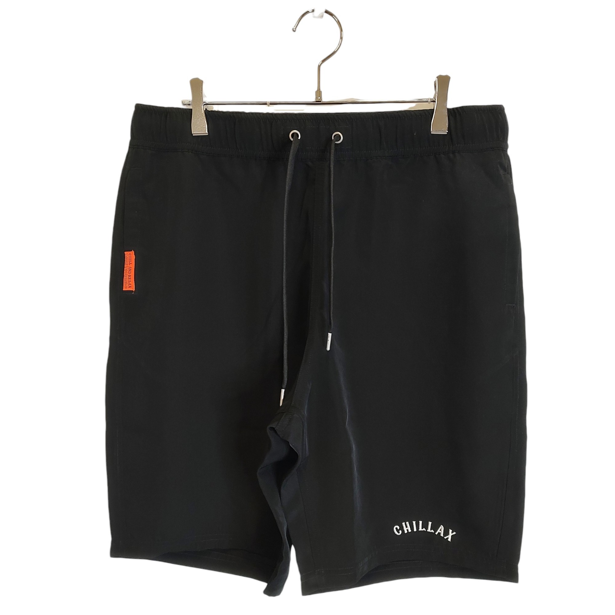 Rakuten - 【中古】CHILLAX チラックス 25SS シルキータッチ 刺繍 ショーツ ハーフ ショート パンツ 252CL1SP029 L ブラック メンズ
