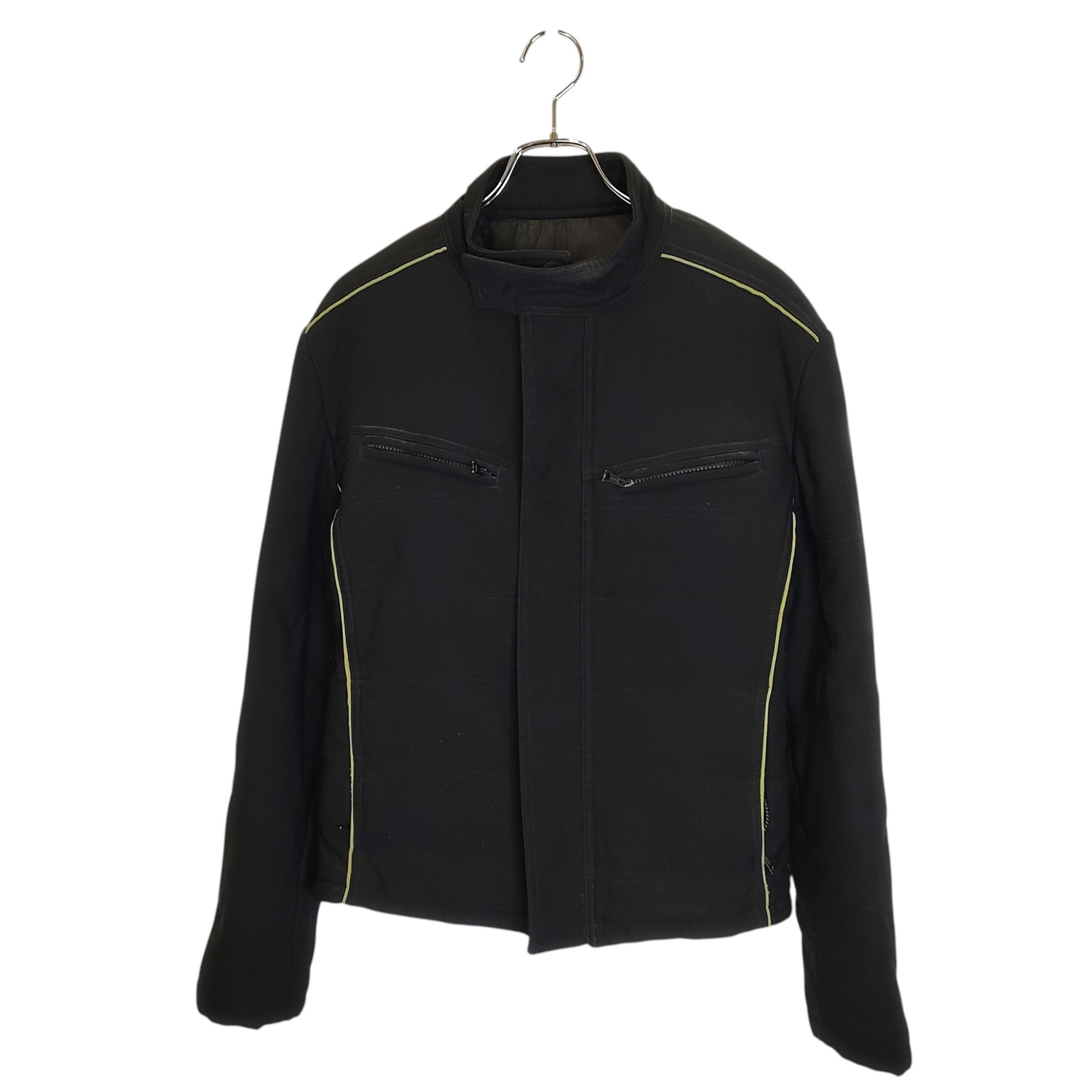 Rakuten - 【中古】D&G ディーアンドジー ナイロン ライダース ジャケット ブルゾン 46 ブラック メンズ