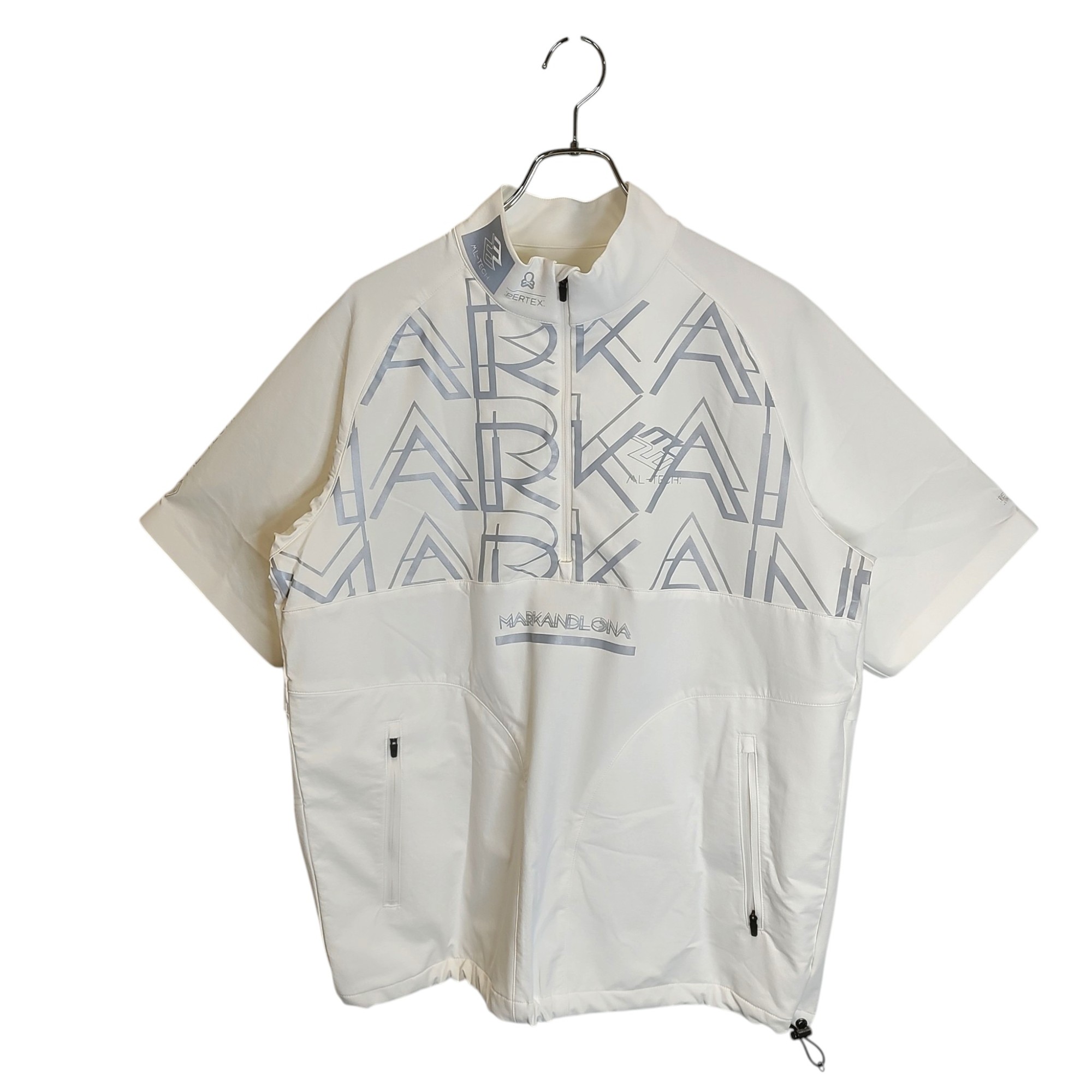 樂天商城 - 【中古】MARK&LONA マークアンドロナ ゴルフ 25AW Vapor-Tech Half Sleeve Shell 半袖 スニードジャック MLM-5C-AC04 48 ホワイト メンズ